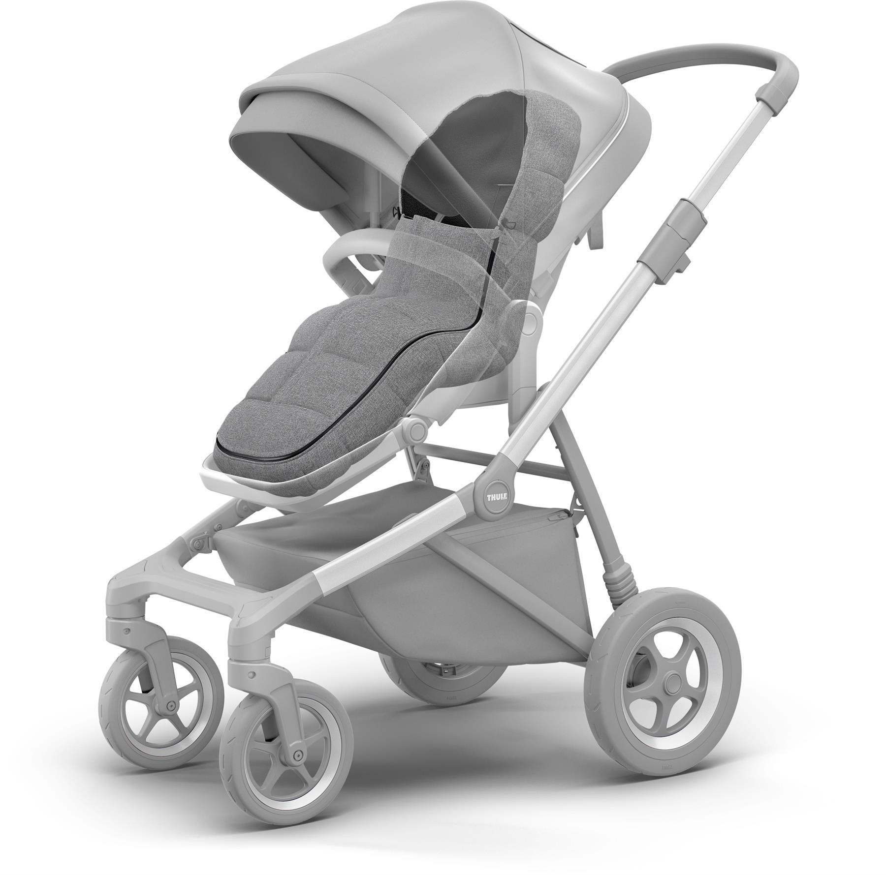 Thule Chanceliere City Gris Melange Bebe Enfant Poussette Accessoire Bn Ebay