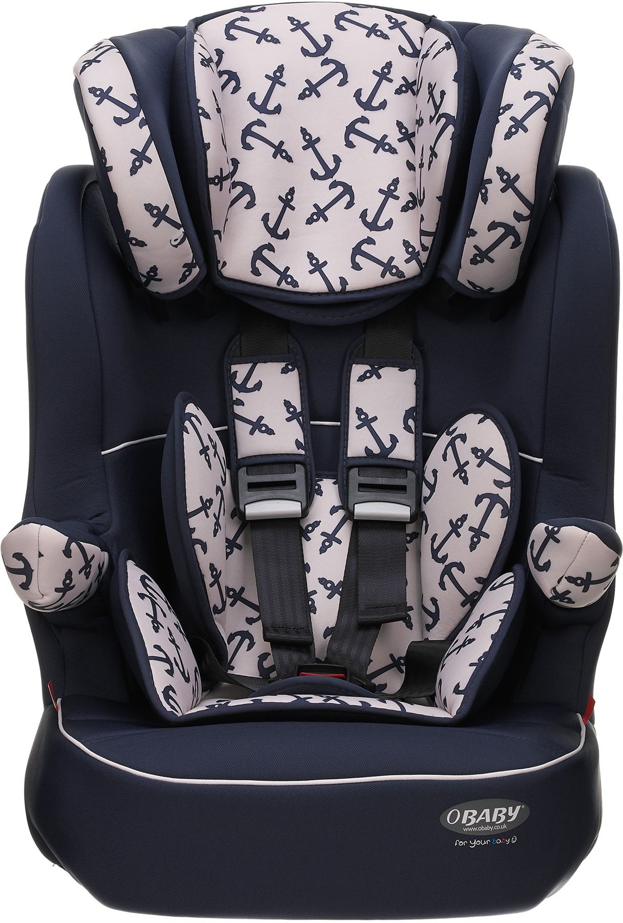Obaby Little Sailor Blue Group 123 Car Seat Adjustable High Back ... Obaby Little Sailor Blue Group 123 Car Seat Adjustable High Back ...
