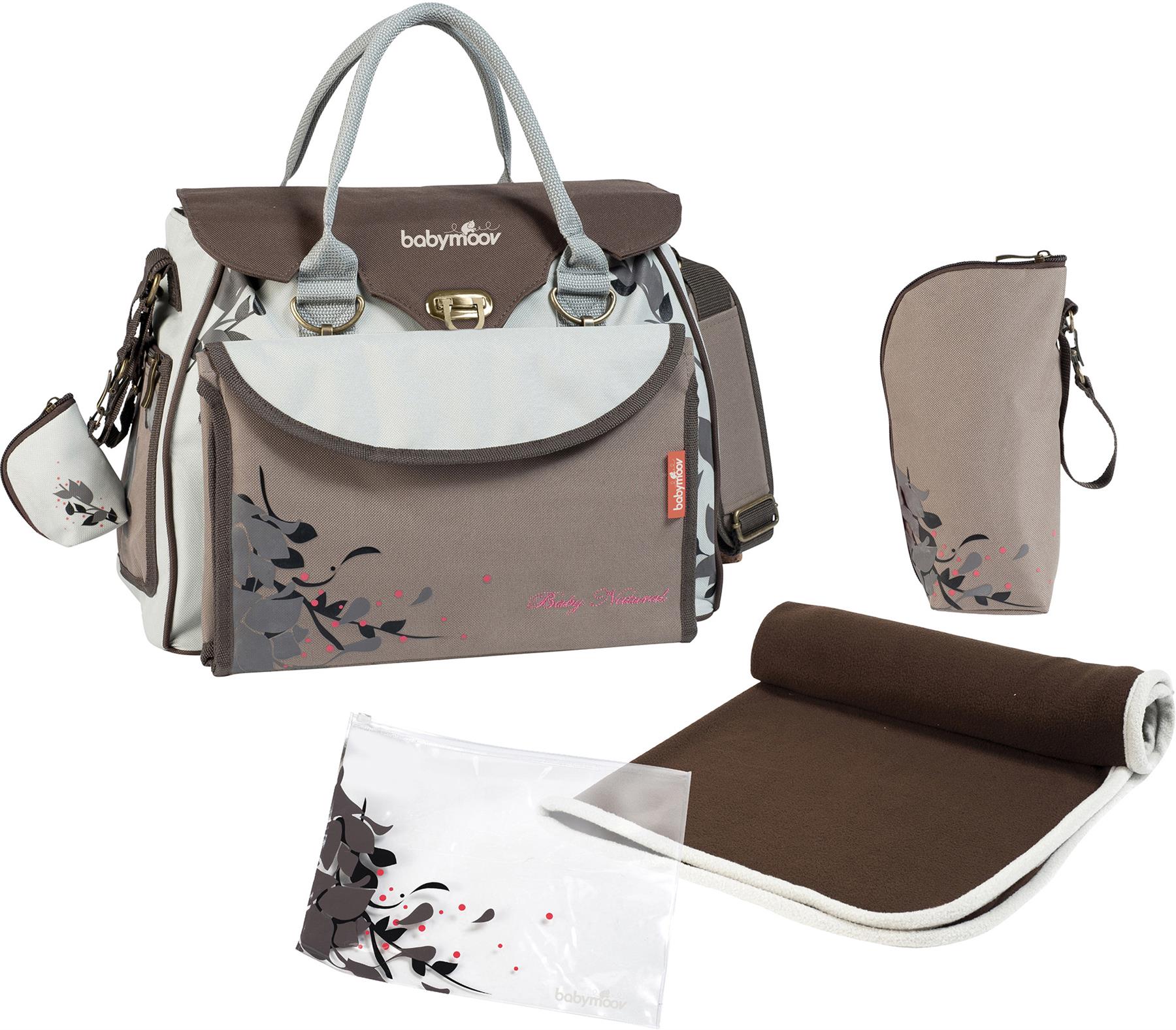 Brand new in bag Babymoov style baby changing bag with changing mat in Smokey