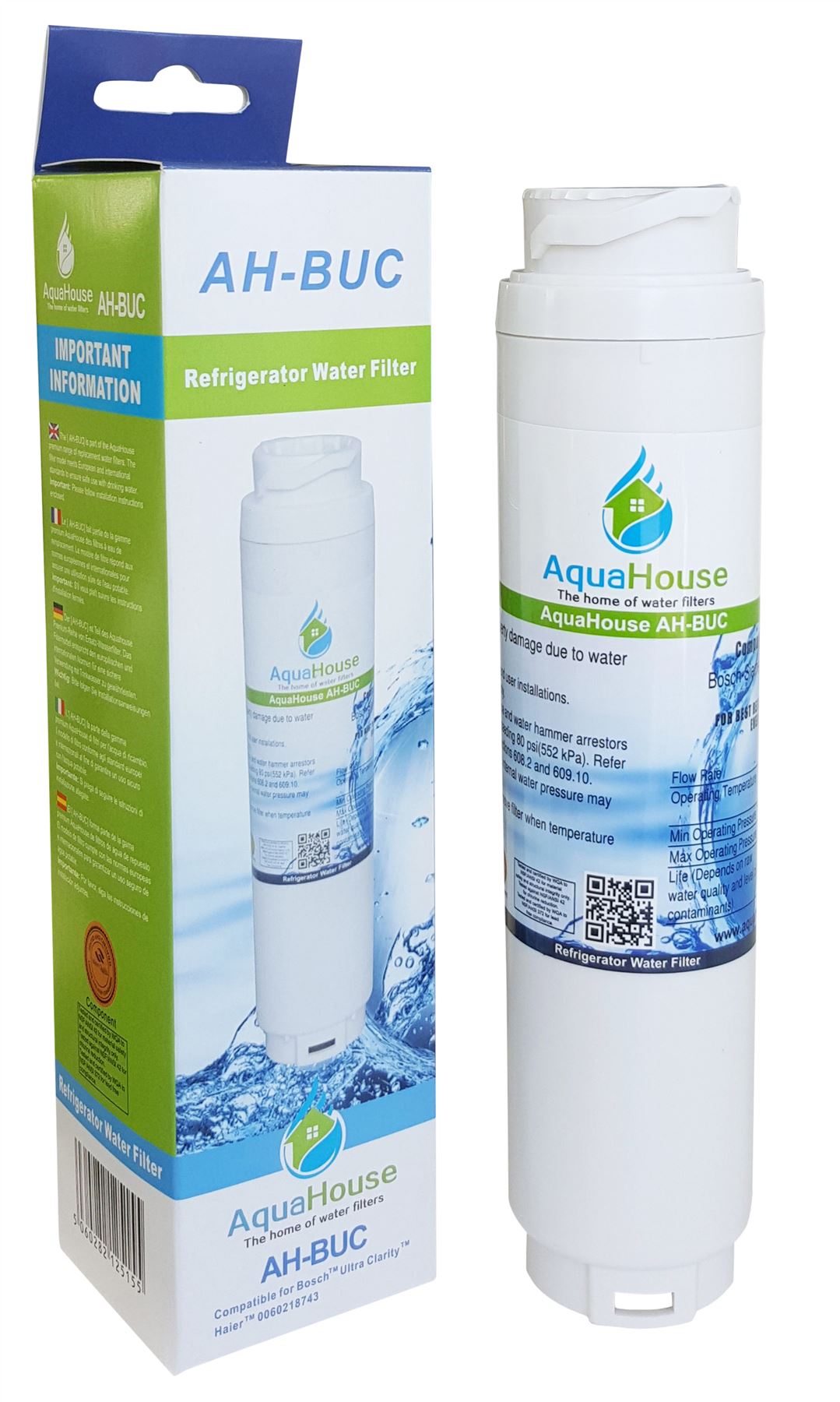 Filtro acqua compatibile per Rangemaster DXD 90170 dxd910 Bosch Ultra Clarity