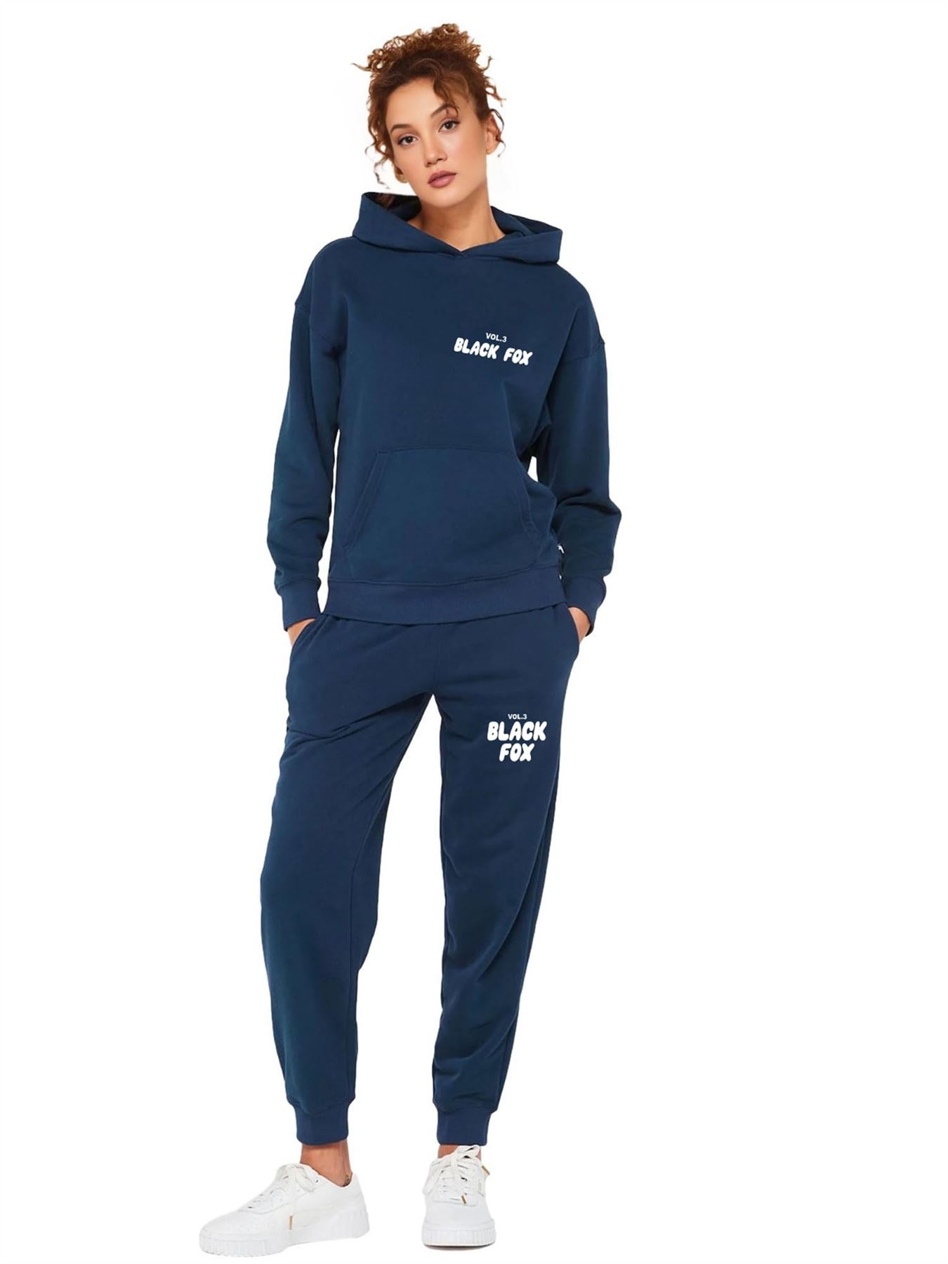 Damen Kinder 2-teiliges Trainingsanzug Lounge Sets Hoodies Jogginghose Damen Jogginganzüge - Bild 17 von 23