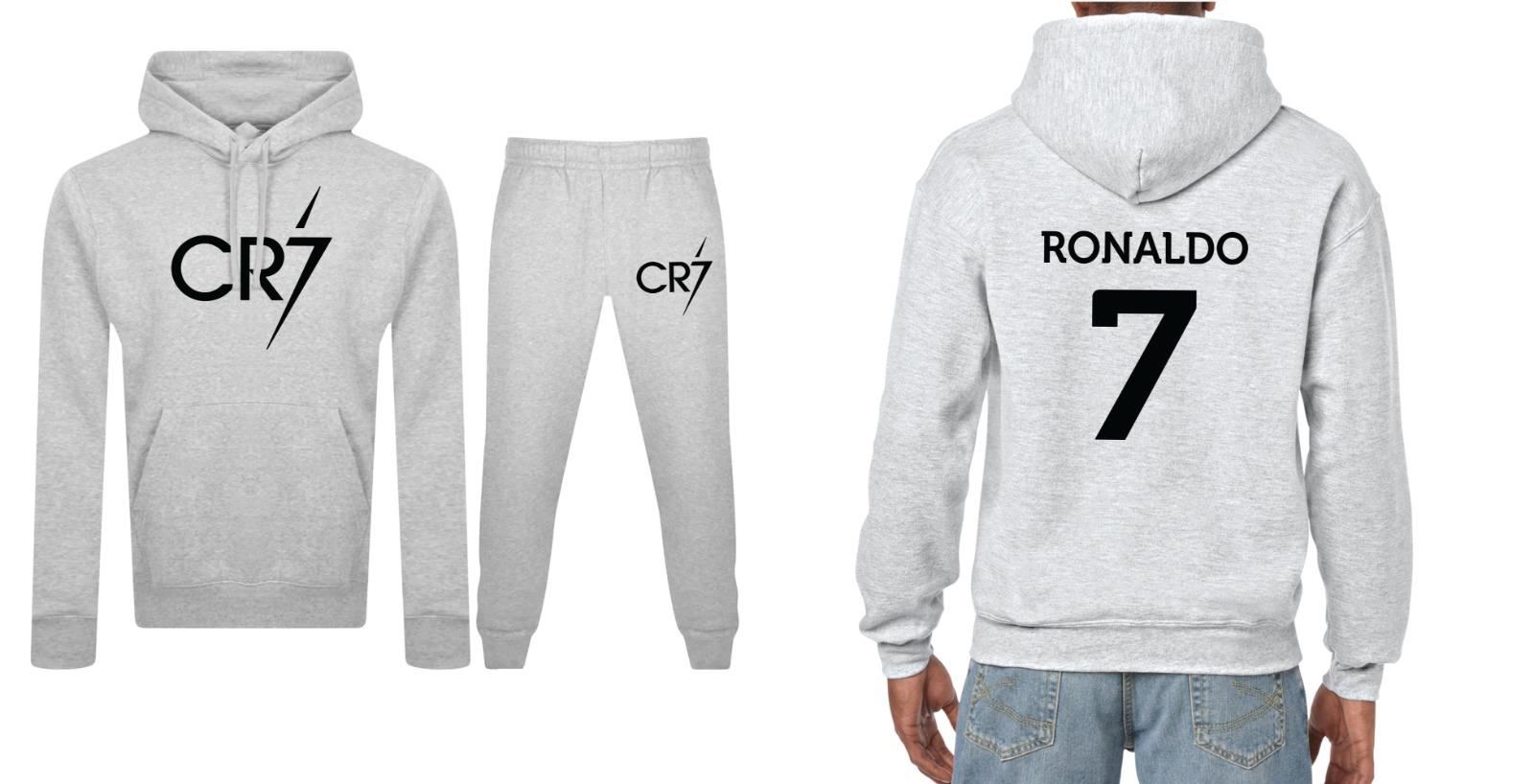 Boys Ronaldo CR7 Print Tracksuit Football Theme Tracksuit For Boys Casual Wear - Picture 4 of 6