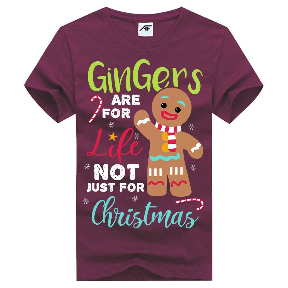 Mens Christmas Gingers Life Printed T 