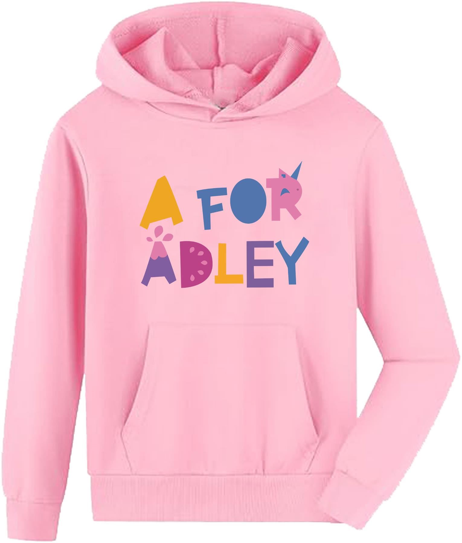 Kids Printed Hoodie Sweatshirt Toddler Girls Boys Adley Pullover Jumper Cartoon - Picture 4 of 12