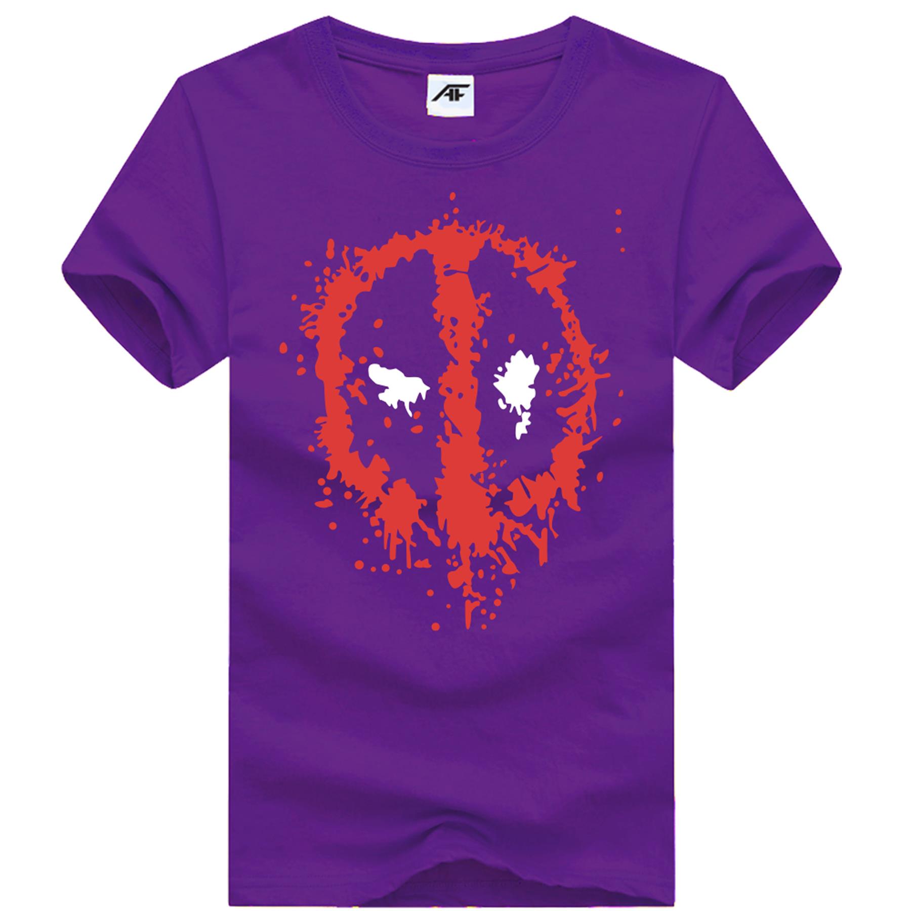 Marvel Deadpool bedrucktes Damen-T-Shirt Damen Mädchen Kurzarm Baumwolle Oberteil T-Shirts - Bild 6 von 11