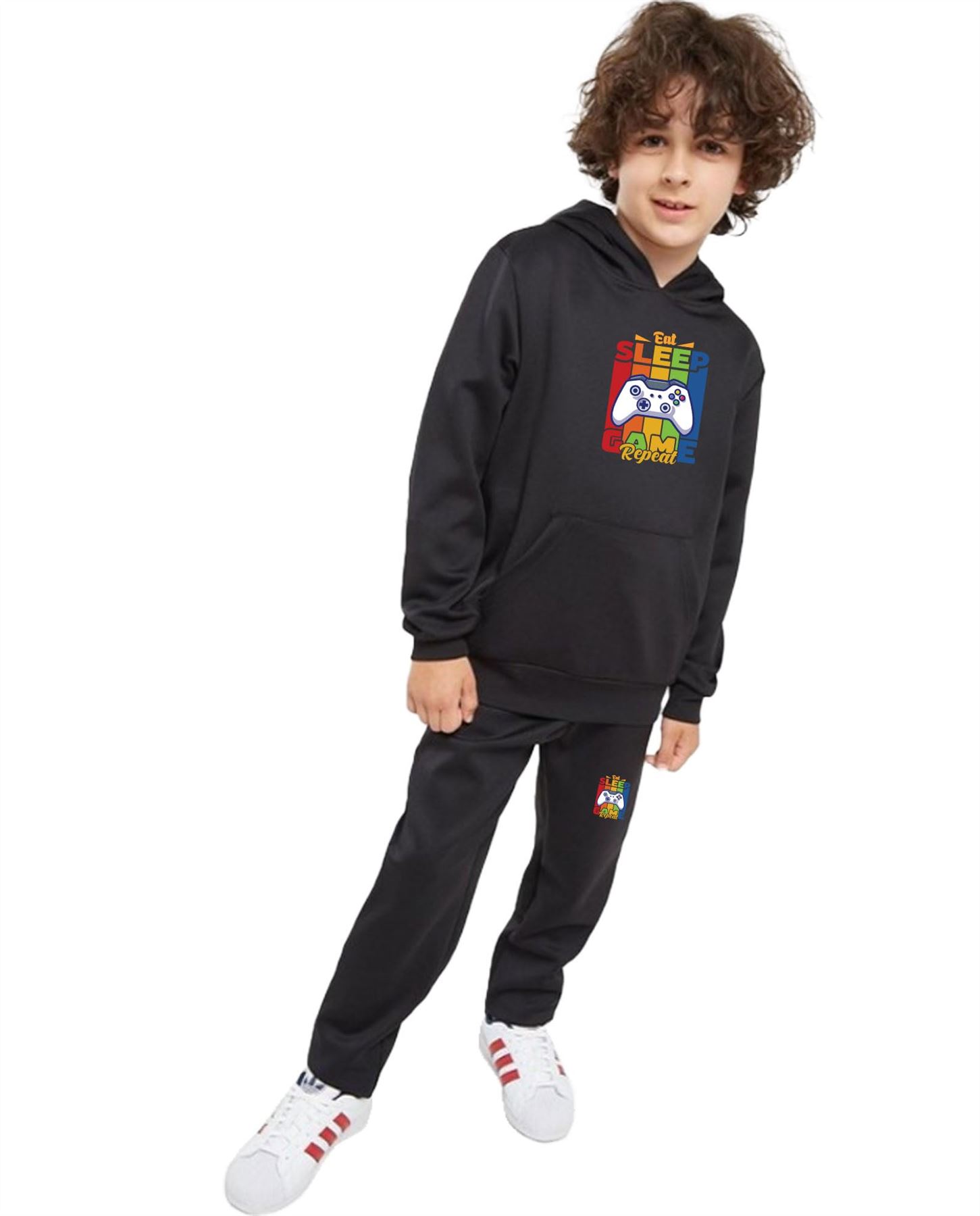 Men & Kids Game Tracksuits Sweatshirt & Sweatpants Set 2 Piece Casual Activewear - Picture 6 of 71