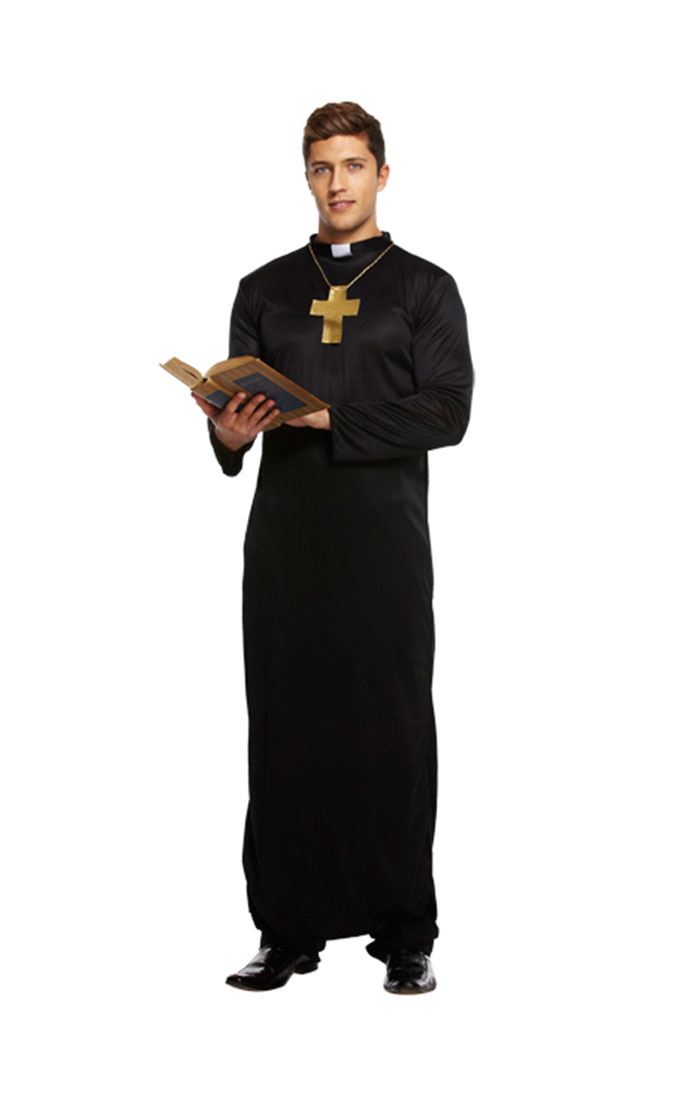 Priest Dog Collar Fancy Dress Kit Priest Dog Collar Fancy Dress Kit