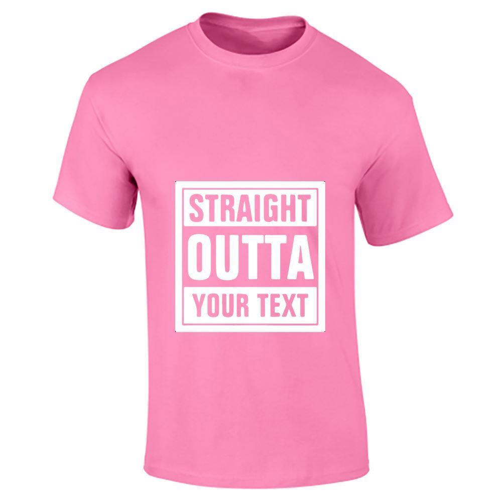 Straight Outta Your Text Mens Boys Top Casual Fitness T Shirt Sports Cotton Tee - Picture 16 of 18