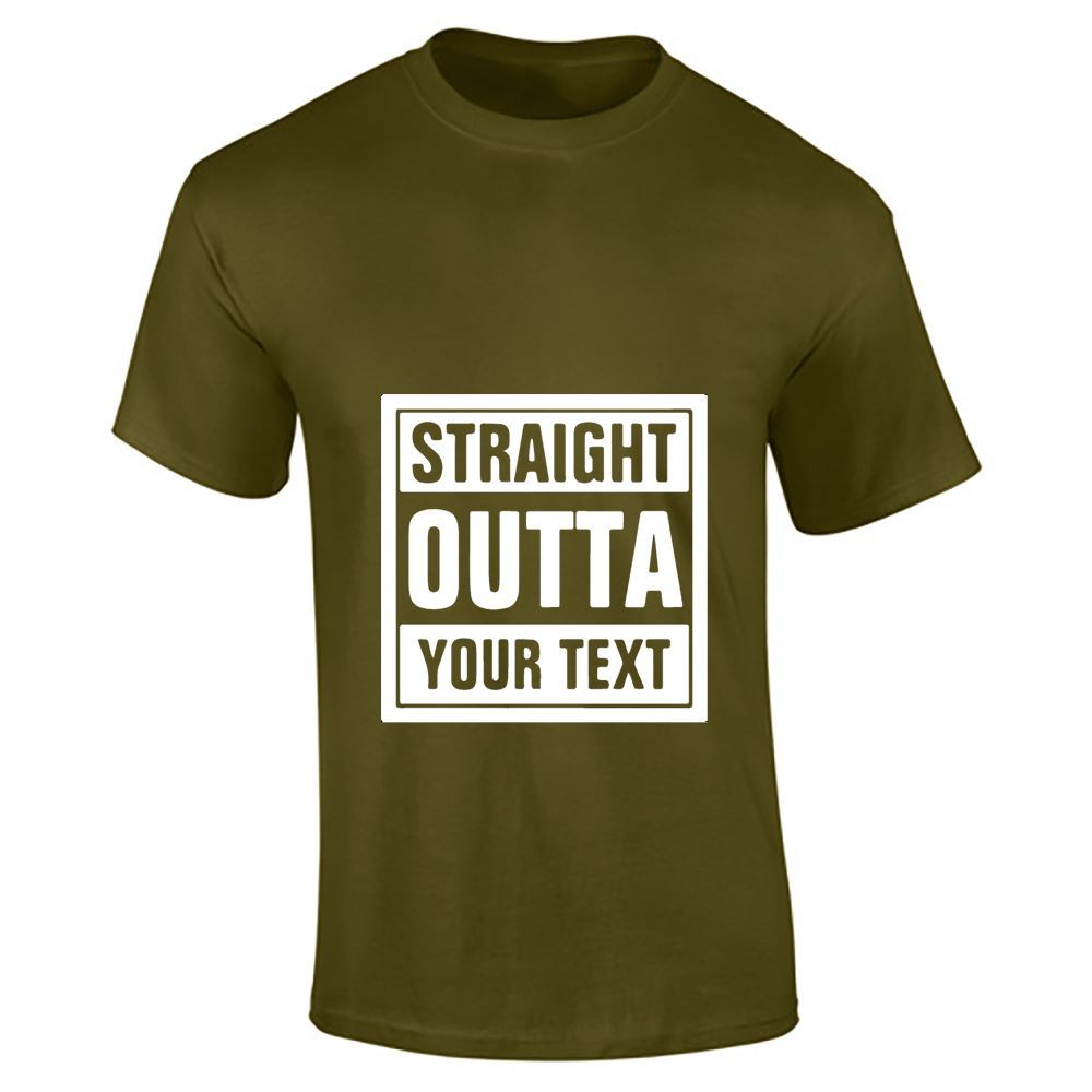Straight Outta Your Text Mens Boys Top Casual Fitness T Shirt Sports Cotton Tee - Picture 8 of 18
