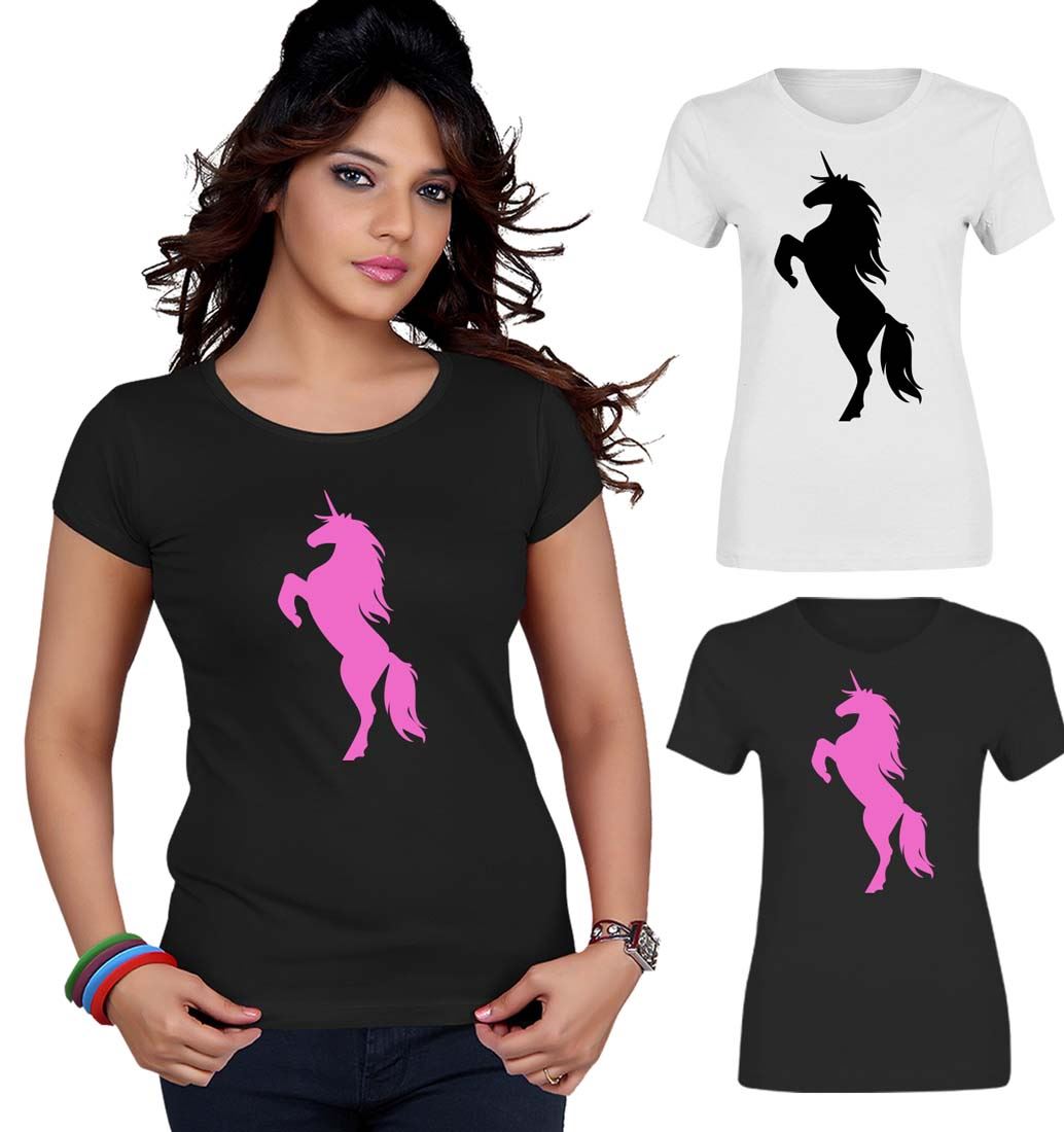 Wedding Hen Party T Shirt Unicorn Print Womens Bachelorette Casual Top Tee