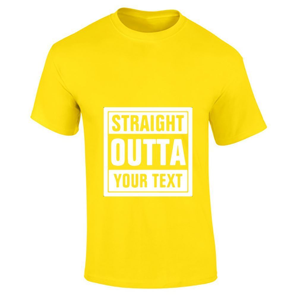 Straight Outta Your Text Mens Boys Top Casual Fitness T Shirt Sports Cotton Tee - Picture 10 of 18