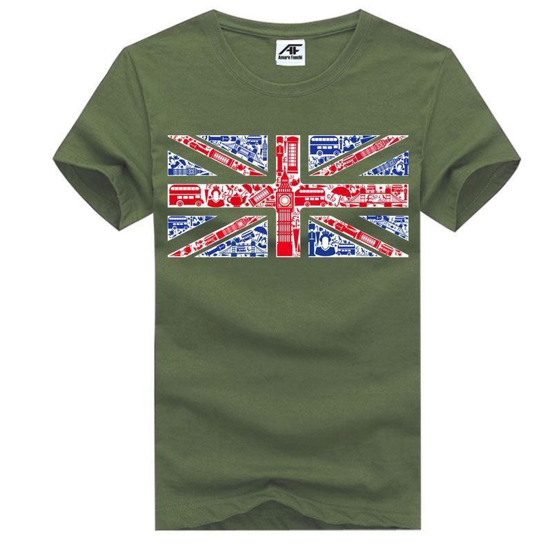 Union Jack Montaje Mural Bandera Top Hombres Niños Camiseta Camiseta Cuello Redondo Lote - Imagen 17 de 21