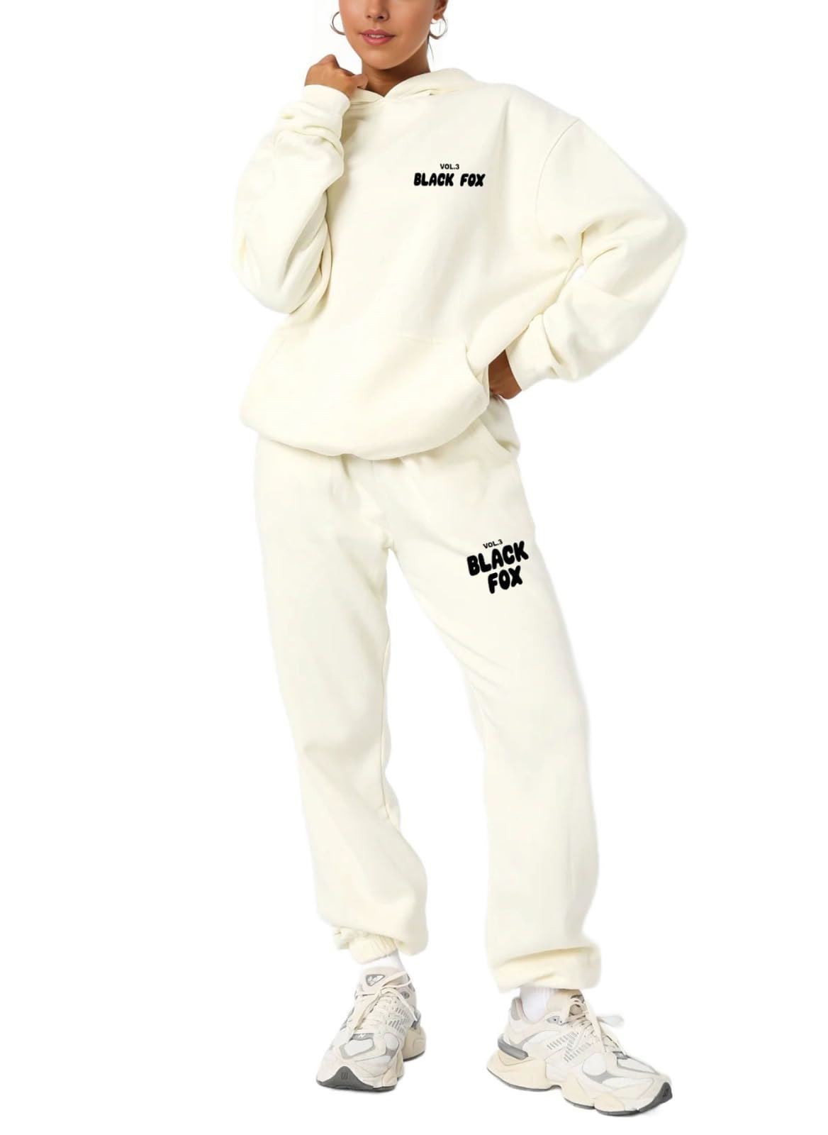 Damen Kinder 2-teiliges Trainingsanzug Lounge Sets Hoodies Jogginghose Damen Jogginganzüge - Bild 9 von 23