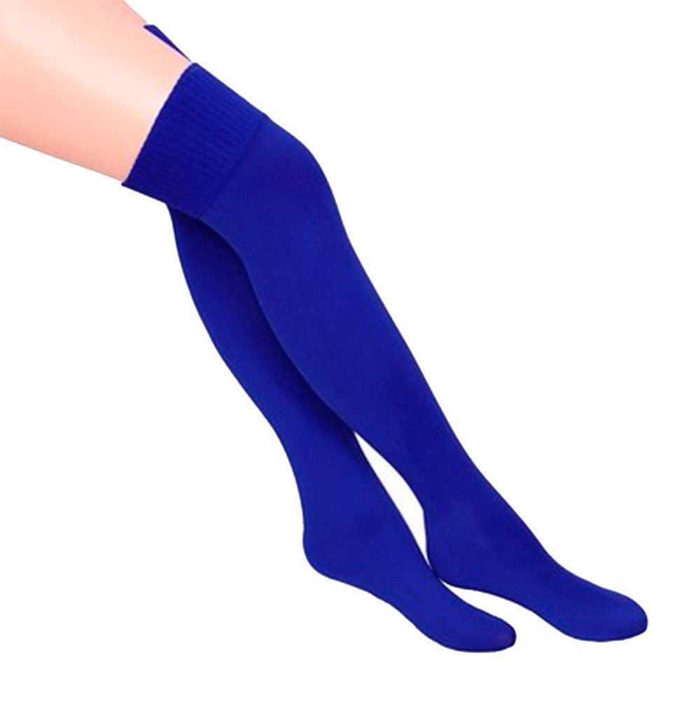 Ladies Sexy Over The Knee Socks Girls Fancy Womens Thigh High Plain Soft Socks - Picture 20 of 25