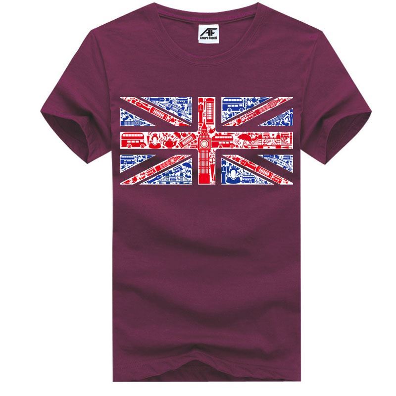 Union Jack Montaje Mural Bandera Top Hombres Niños Camiseta Camiseta Cuello Redondo Lote - Imagen 19 de 21