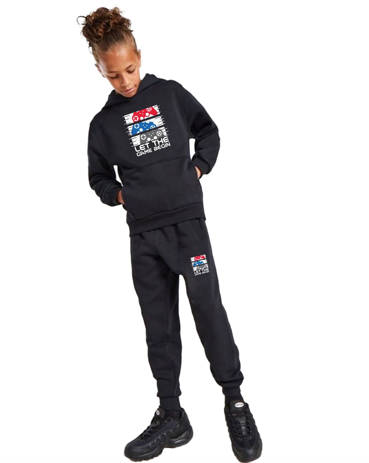 Men & Kids Game Tracksuits Sweatshirt & Sweatpants Set 2 Piece Casual Activewear - Picture 14 of 71