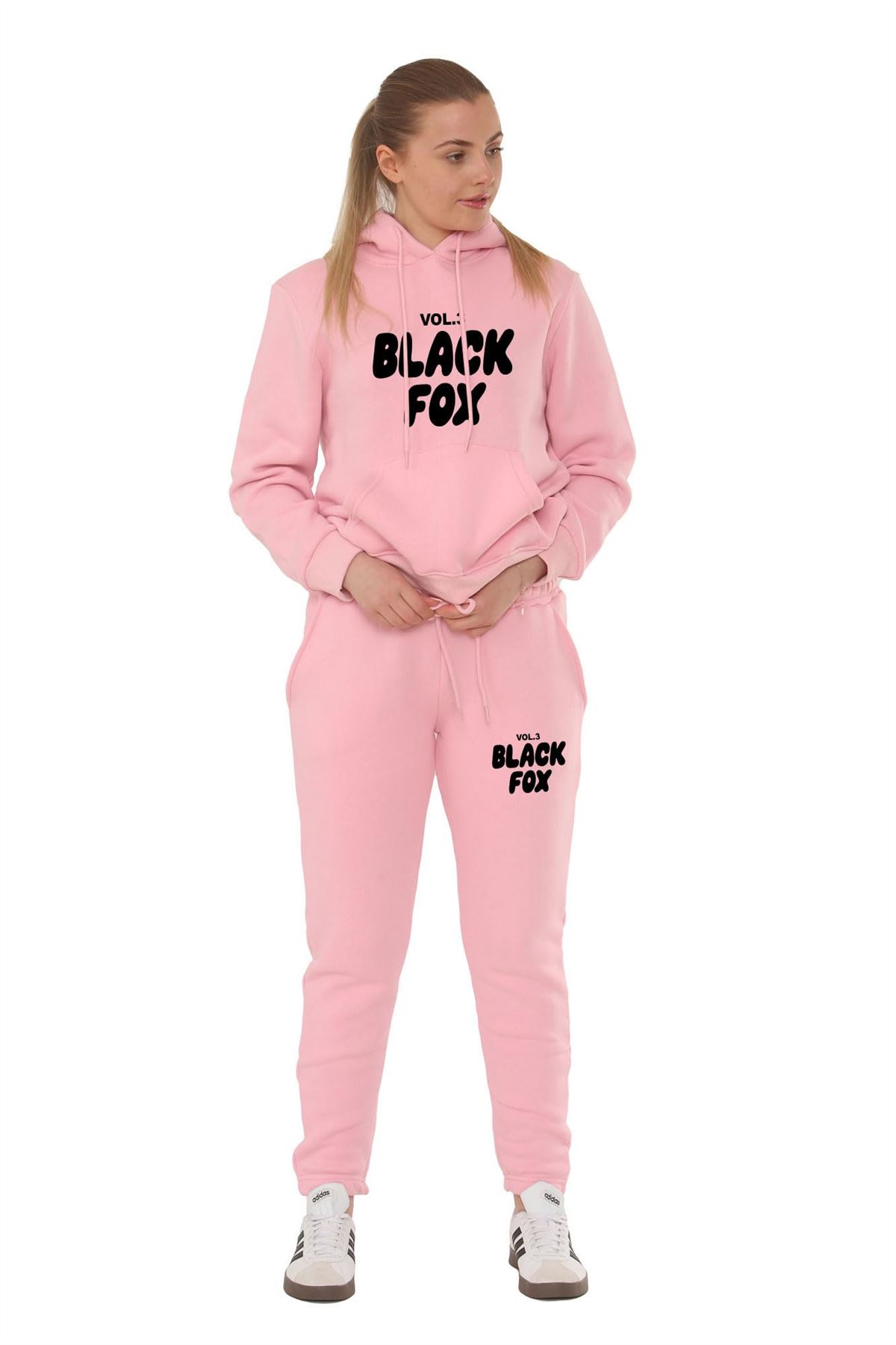 Damen Kinder 2-teiliges Trainingsanzug Lounge Sets Hoodies Jogginghose Damen Jogginganzüge - Bild 6 von 23