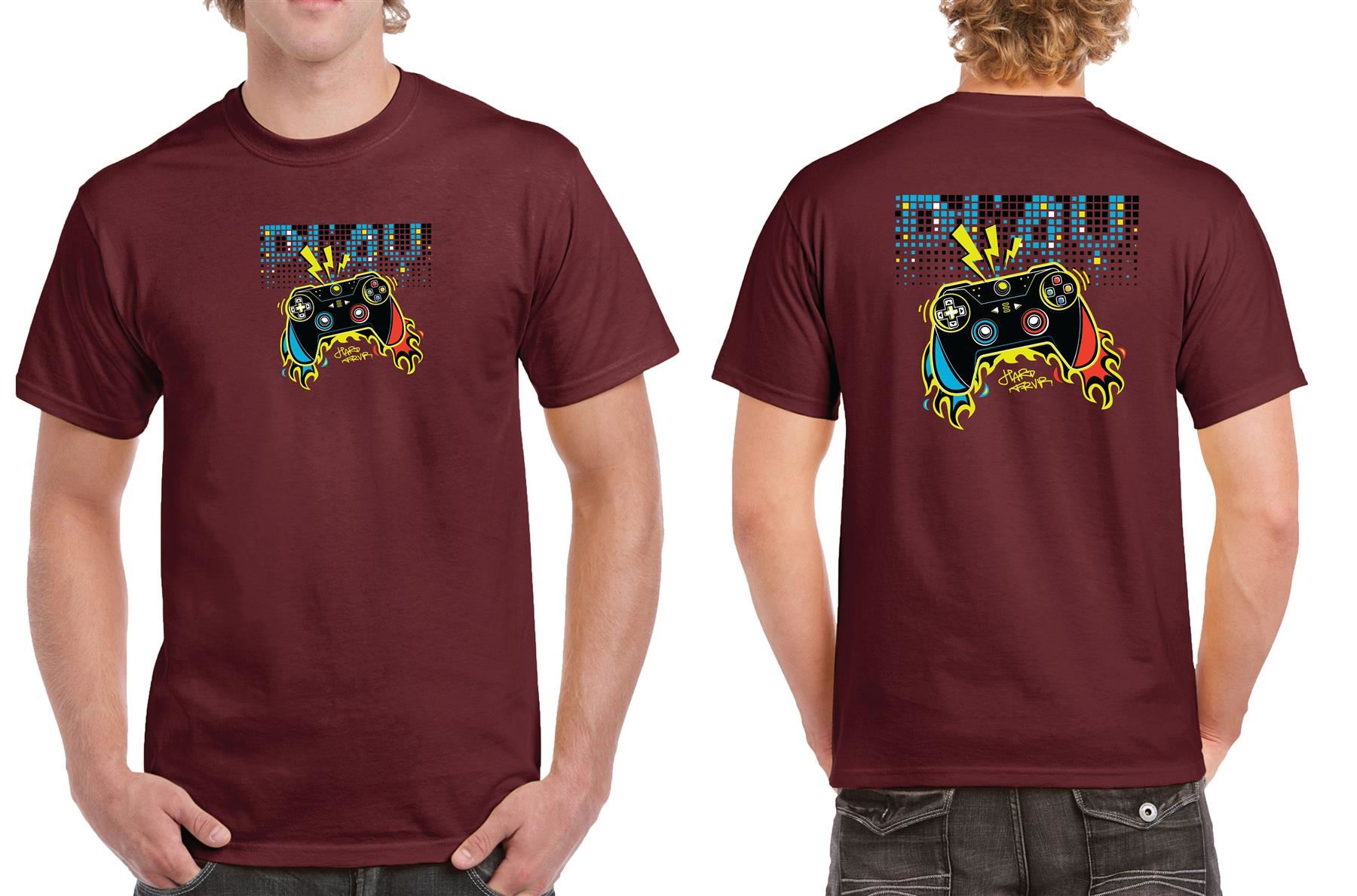 Boys Play Printed T-Shirt With Front And Back Print And Round Neck Design - Picture 3 of 11