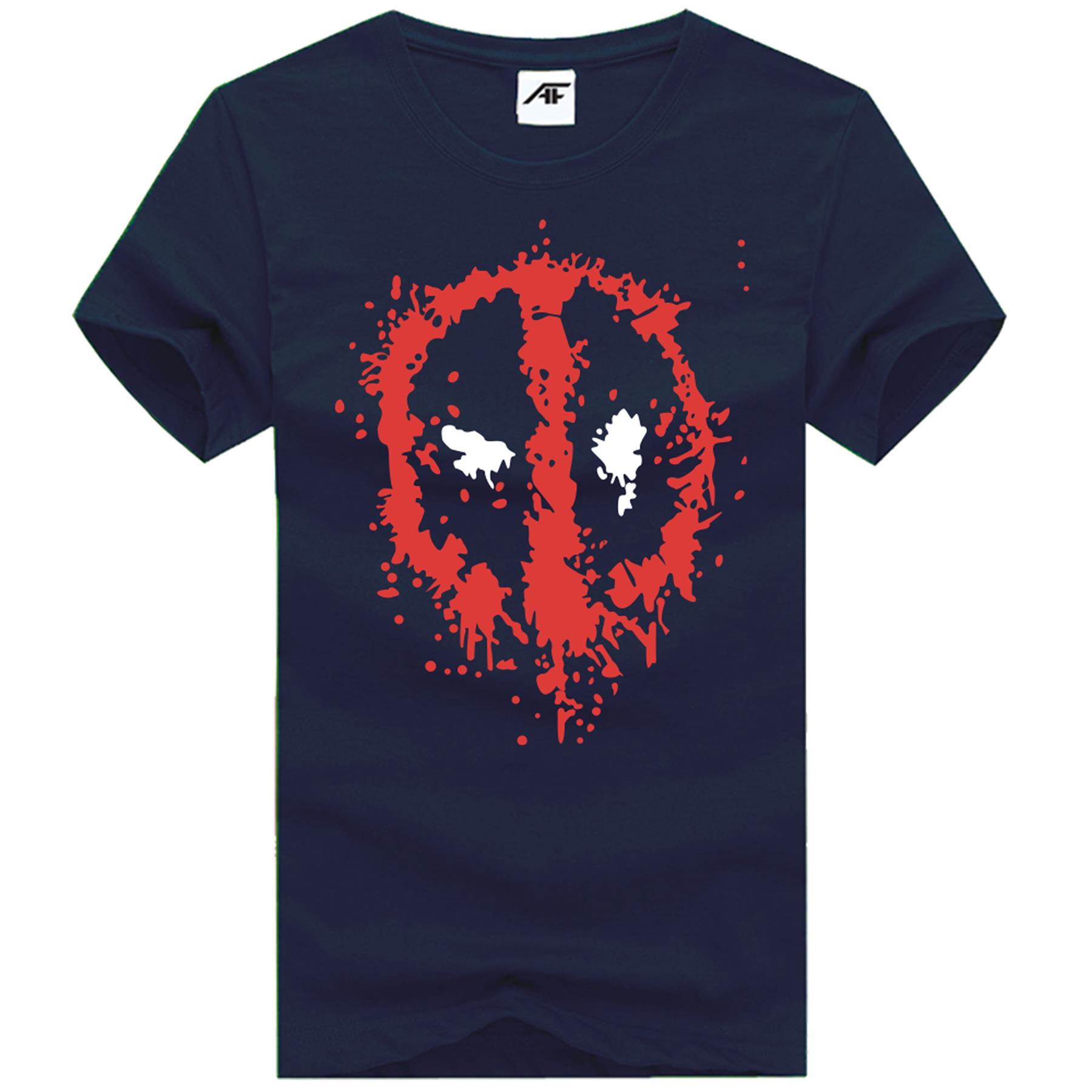 Marvel Deadpool bedrucktes Damen-T-Shirt Damen Mädchen Kurzarm Baumwolle Oberteil T-Shirts - Bild 2 von 11