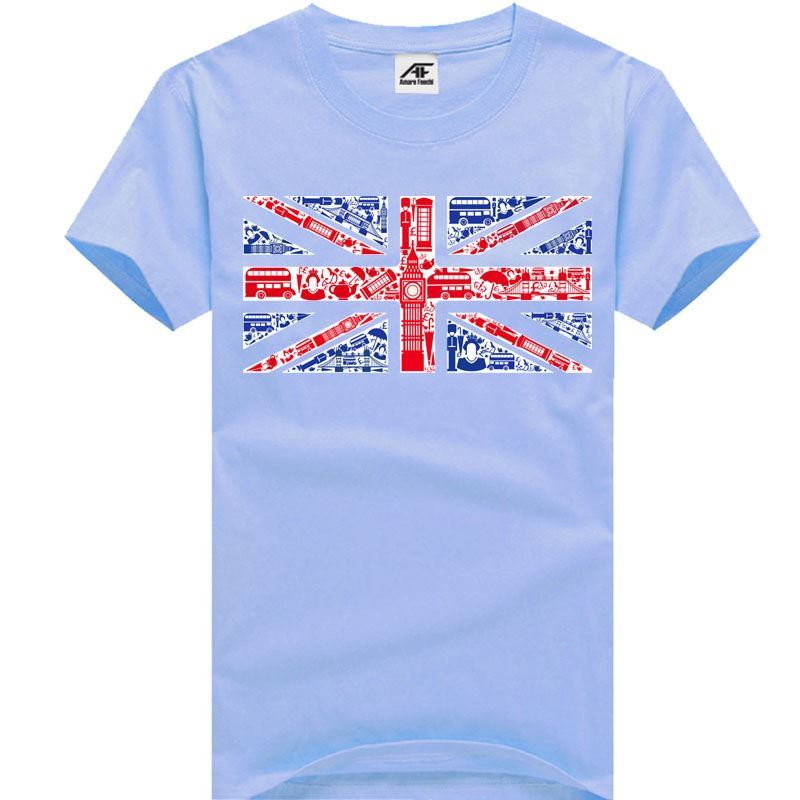 Union Jack Montaje Mural Bandera Top Hombres Niños Camiseta Camiseta Cuello Redondo Lote - Imagen 7 de 21