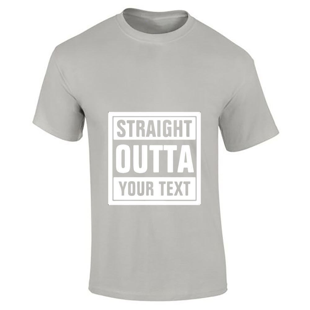 Straight Outta Your Text Mens Boys Top Casual Fitness T Shirt Sports Cotton Tee - Picture 18 of 18