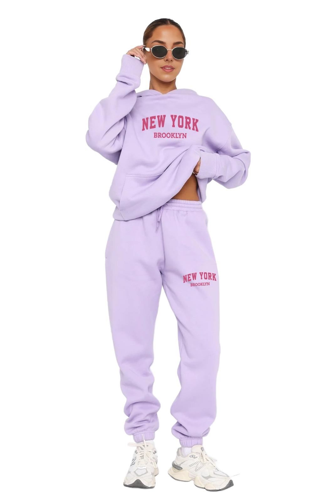 Women Kids Fun Fancy Prints Hoodie & Joggers Tracksuit 2 Pcs Outfit - Picture 15 of 29