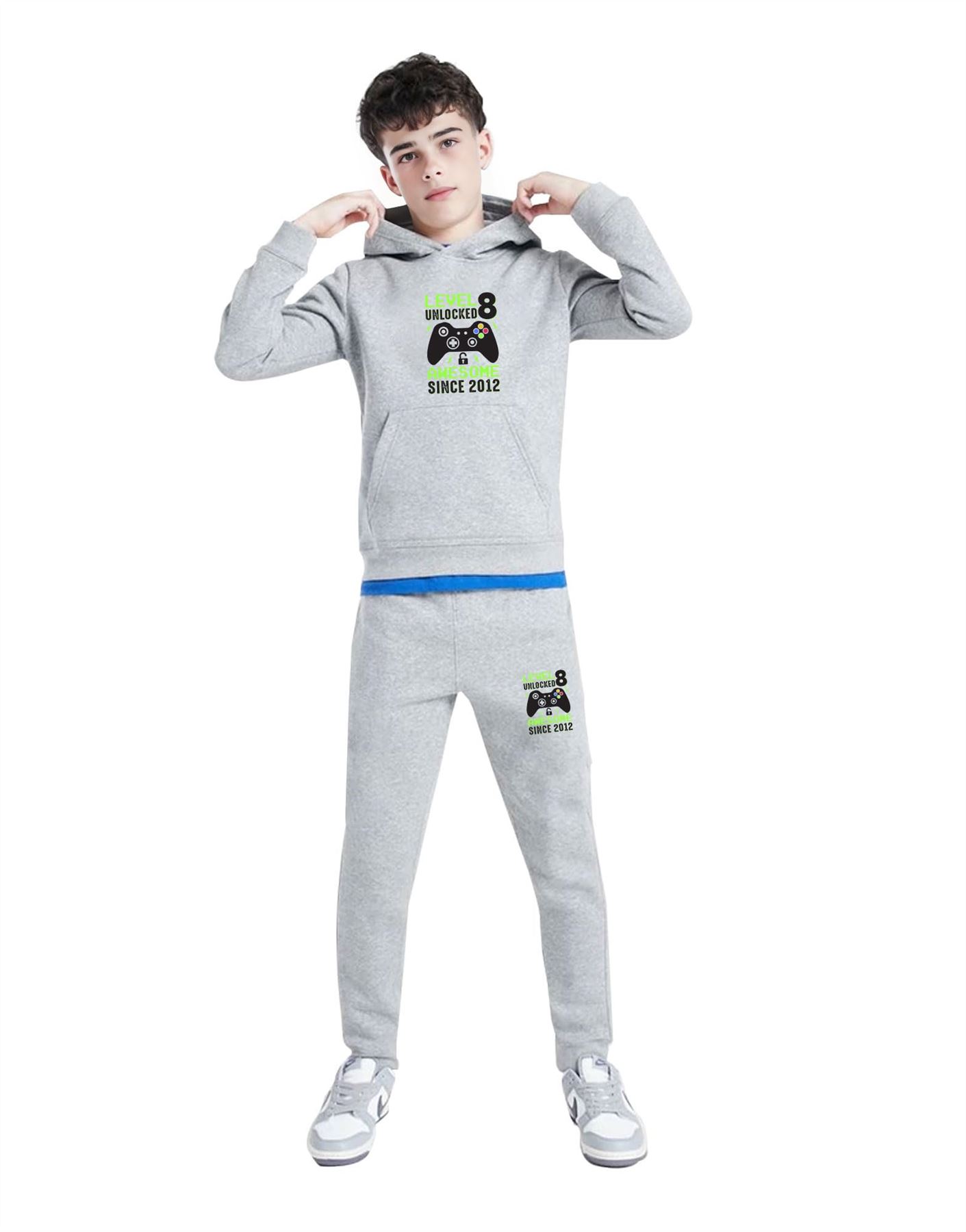 Men & Kids Game Tracksuits Sweatshirt & Sweatpants Set 2 Piece Casual Activewear - Picture 22 of 71