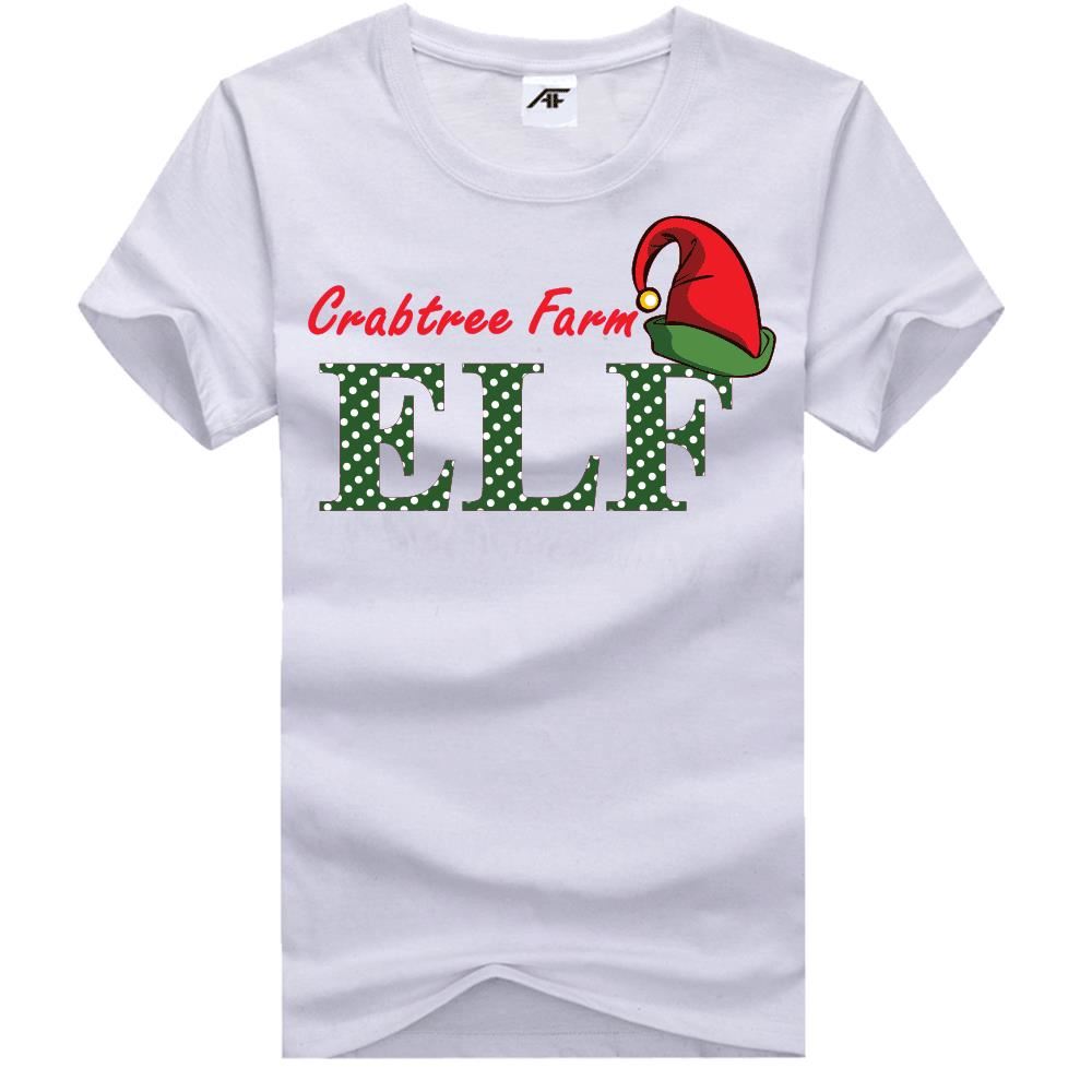 Mens Crabtree Farm Printed T Shirt Boys Crew Neck Novelty Xmas Top - Picture 4 of 4