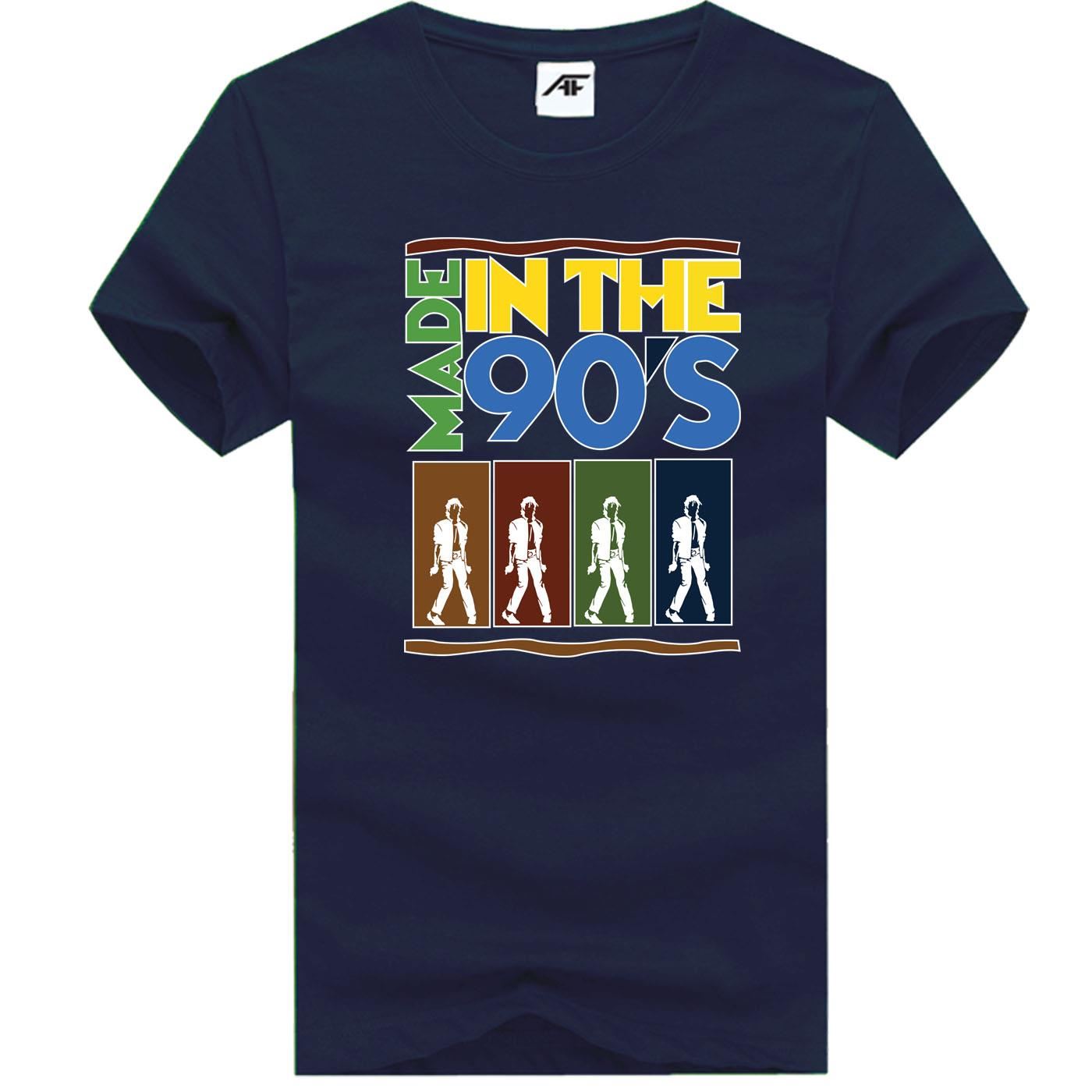 90s Rapper Print T Shirt Jungen Kurzarm 