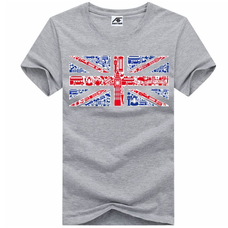 Union Jack Montaje Mural Bandera Top Hombres Niños Camiseta Camiseta Cuello Redondo Lote - Imagen 4 de 21