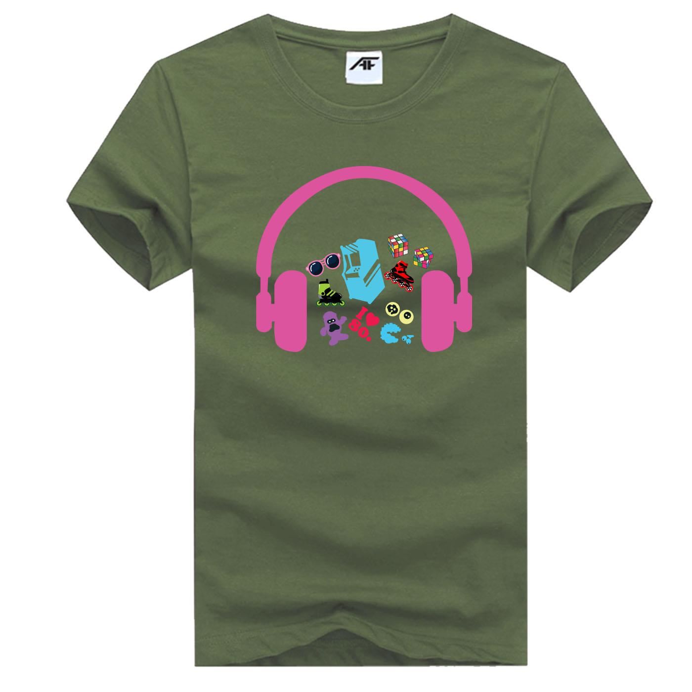 Music Headphones T-Shirt for Men & Kids Graphic Tee Matching Family Style - Picture 8 of 17