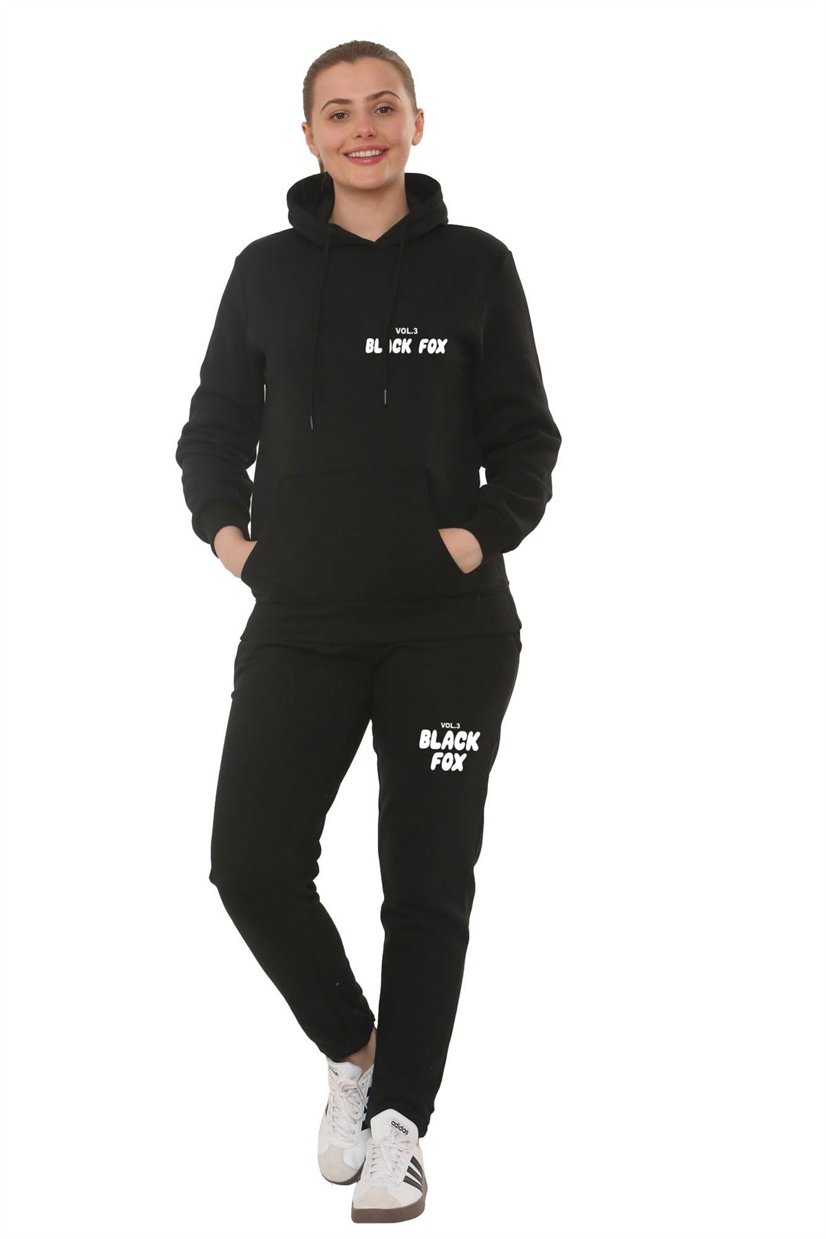 Damen Kinder 2-teiliges Trainingsanzug Lounge Sets Hoodies Jogginghose Damen Jogginganzüge - Bild 4 von 23