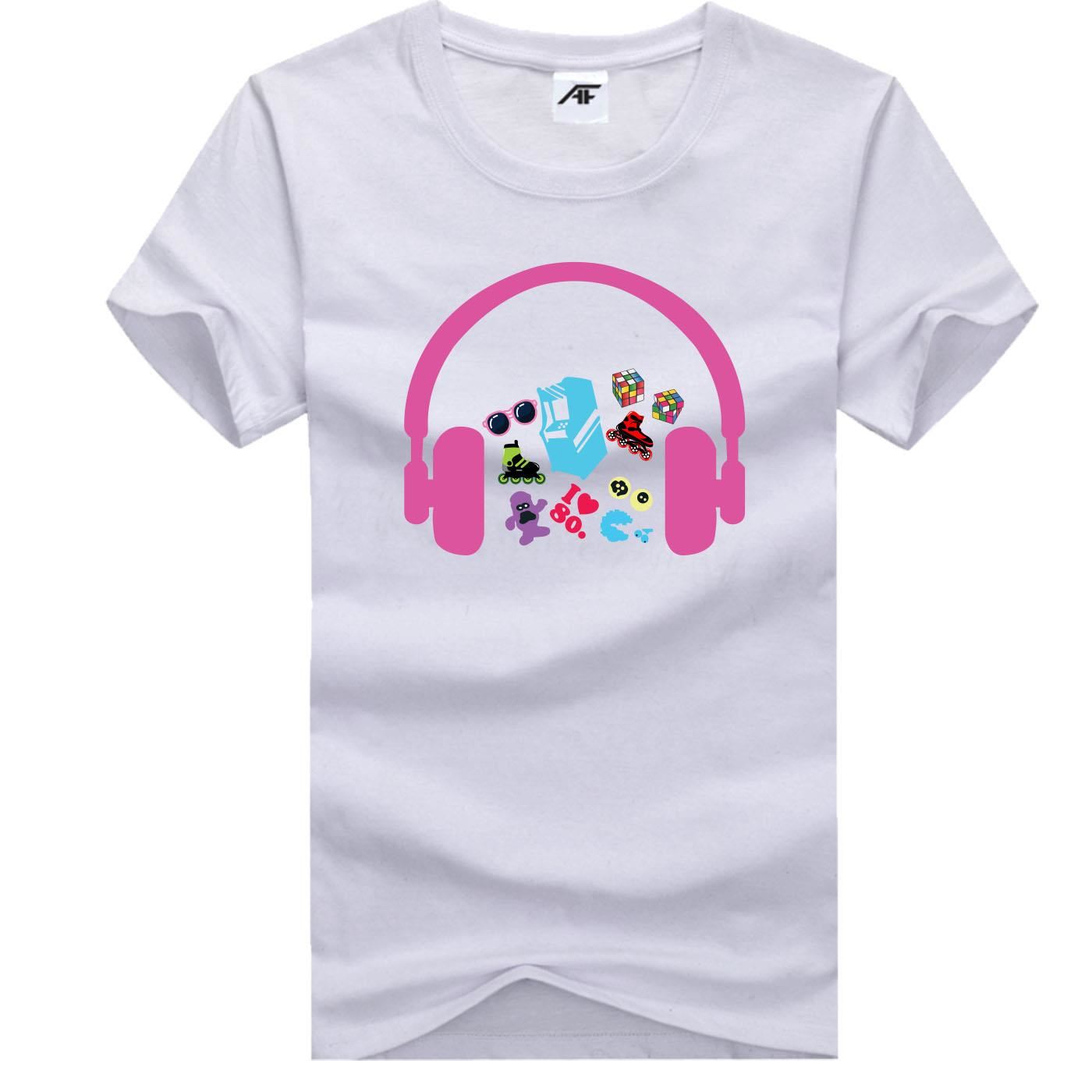 Music Headphones T-Shirt for Men & Kids Graphic Tee Matching Family Style - Picture 16 of 17