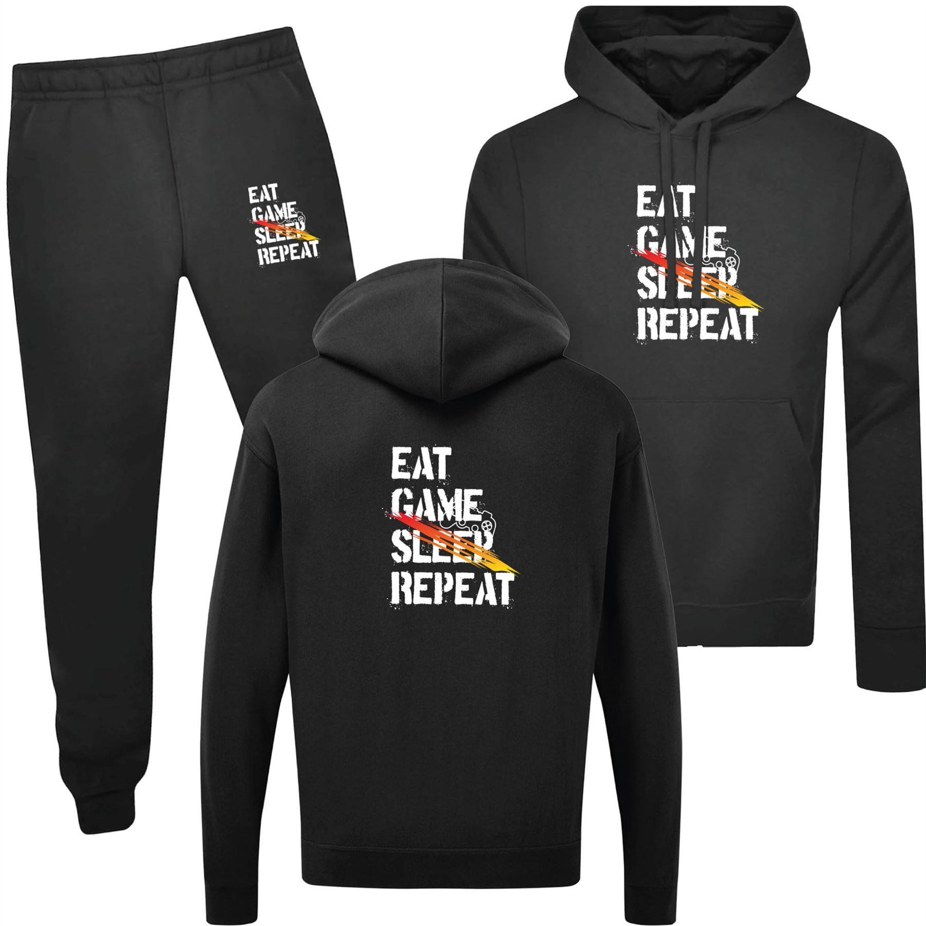 Fun Kids Gamer Tracksuit for Boys Video Games Football Inspired Sports Hoodie
