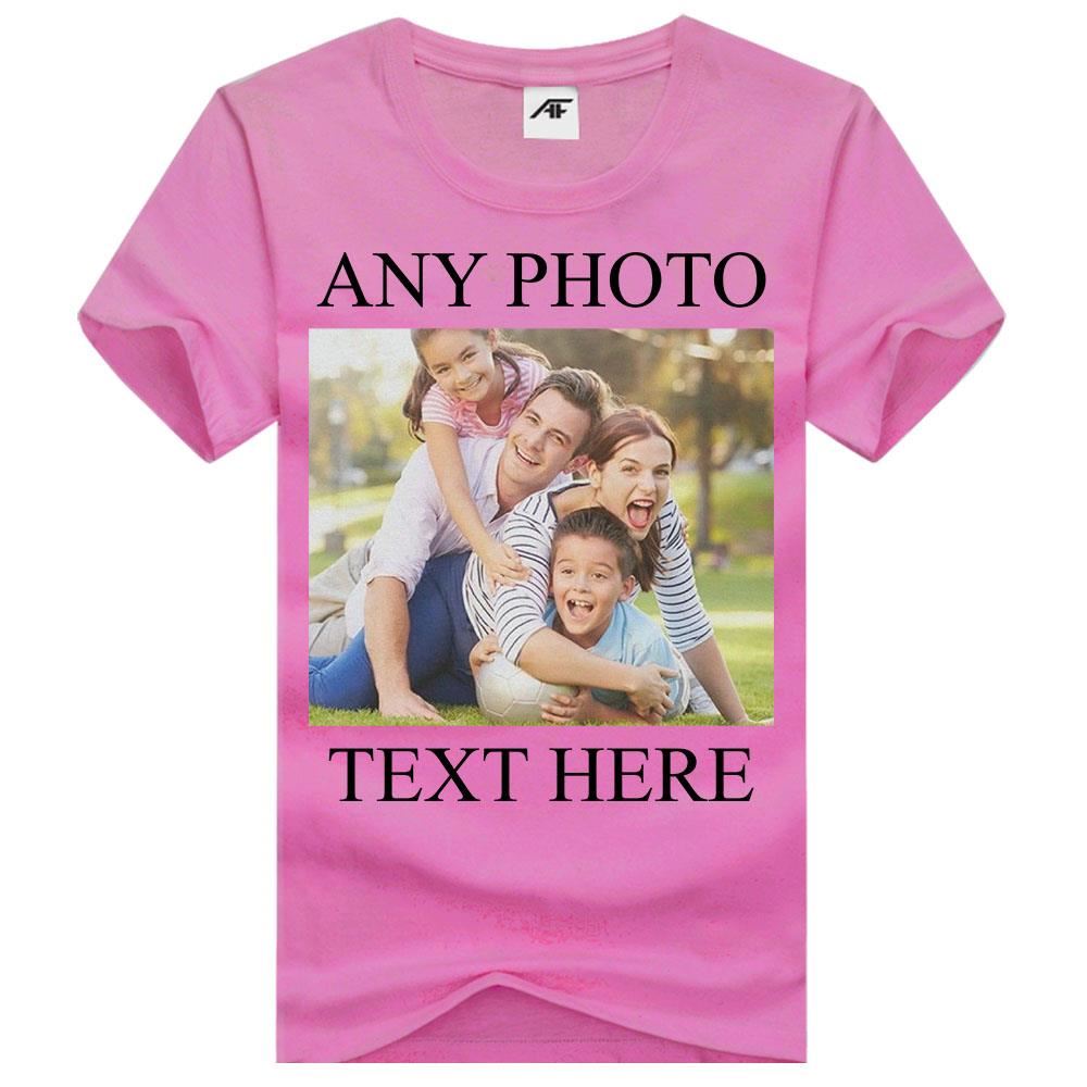 Herren-T-Shirt personalisiert Foto Text digital bedruckt Freizeit Sommerkleidung Rundhalsausschnitt - Bild 4 von 7
