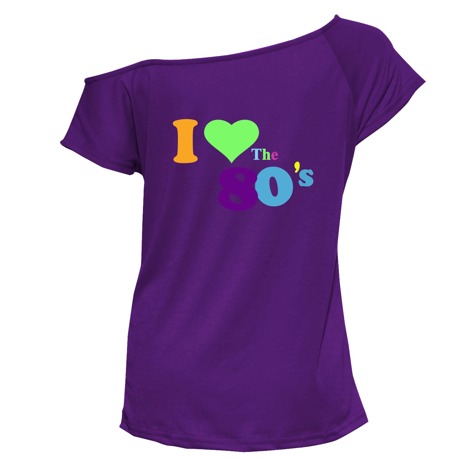 Ladies I Love The 80s Fancy Dress TShirt Retro Hen Night Top Tee