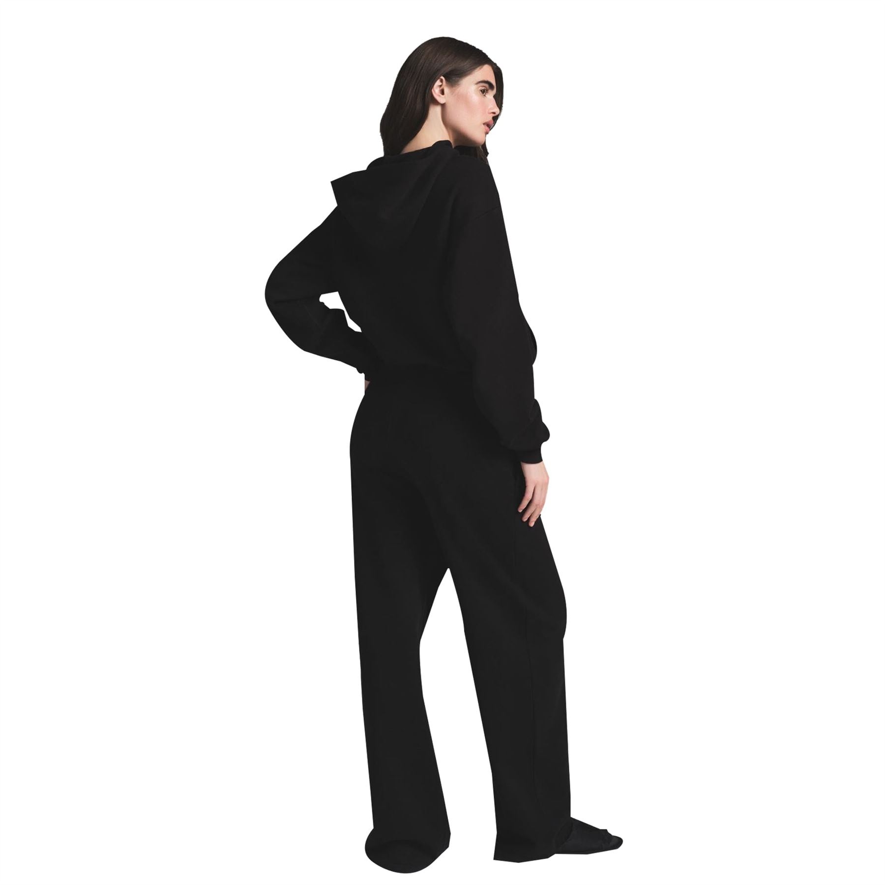 Women Open Hem Tracksuits Sweatshirt & Sweatpant Set 2 Piece Wide Leg - Picture 6 of 13