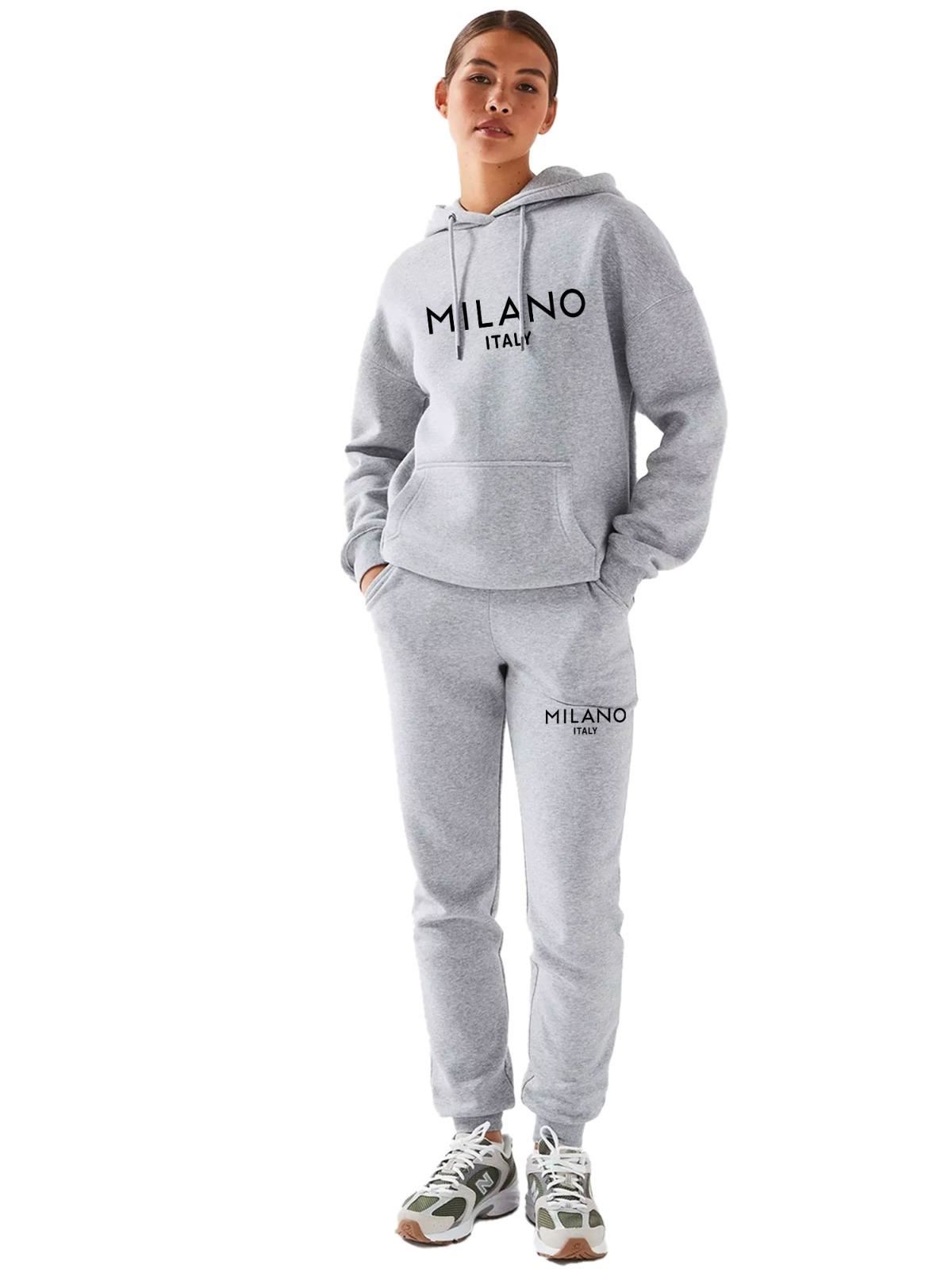 Women Kids Fun Fancy Prints Hoodie & Joggers Tracksuit 2 Pcs Outfit - Picture 18 of 29