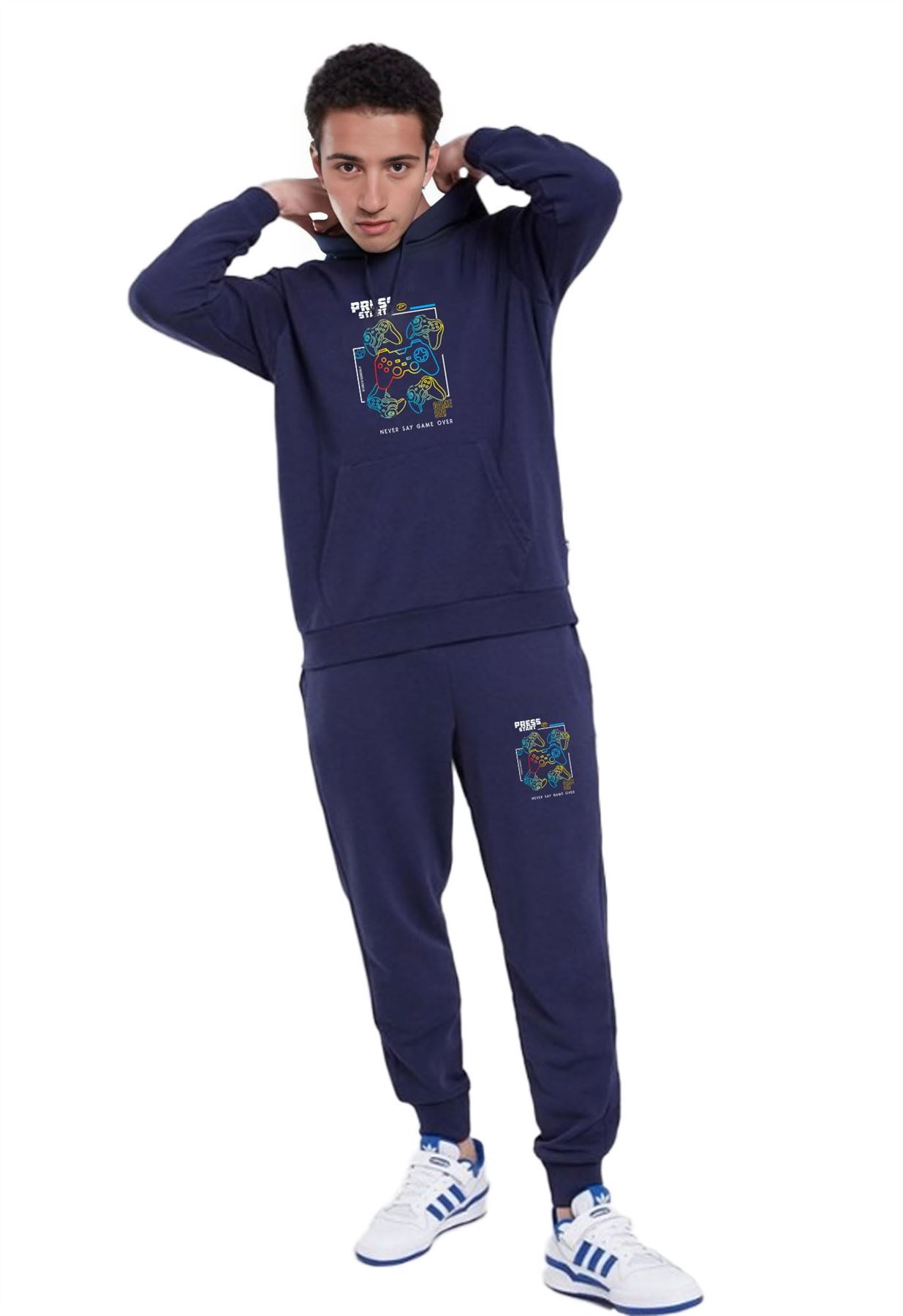 Men & Kids Game Tracksuits Sweatshirt & Sweatpants Set 2 Piece Casual Activewear - Picture 46 of 71