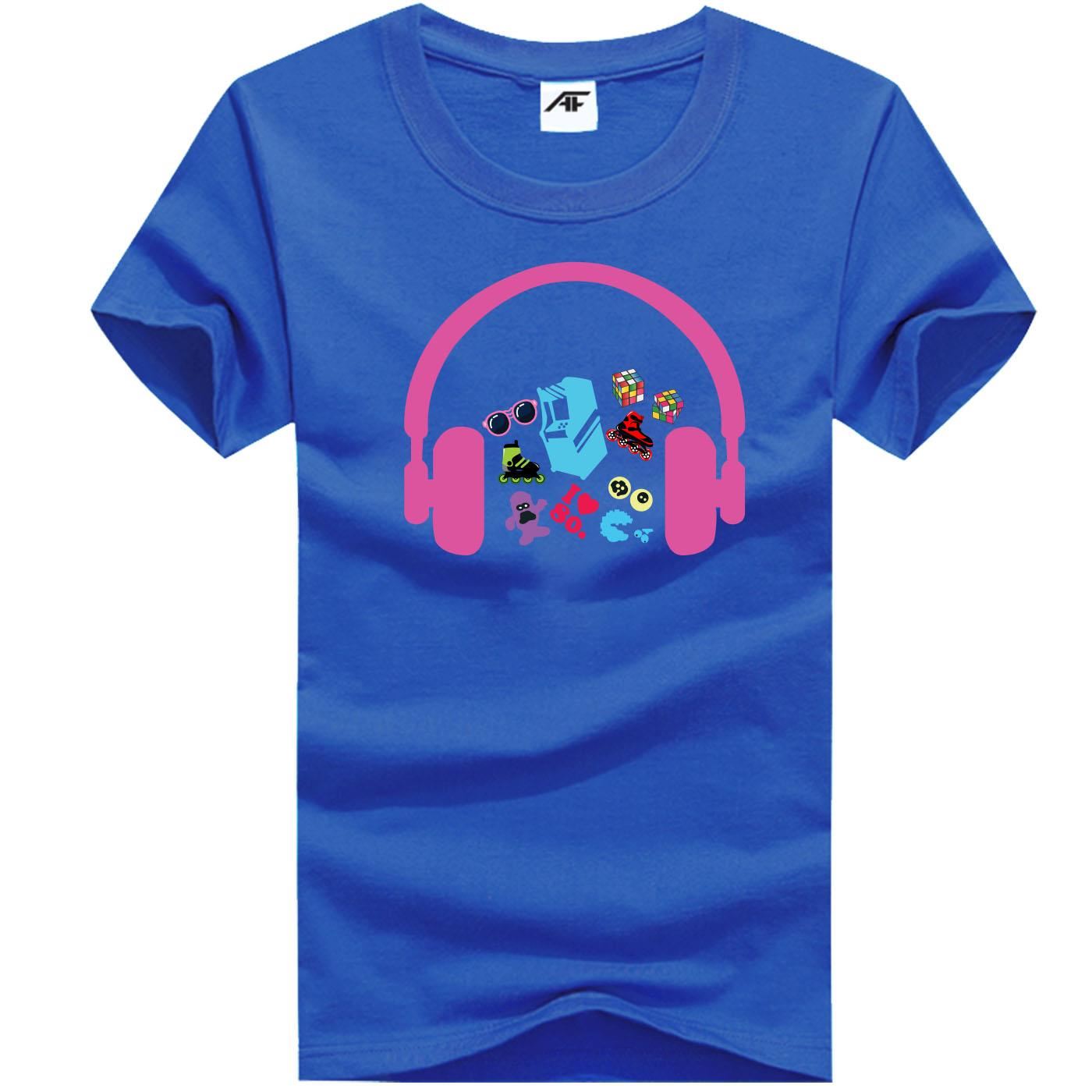 Music Headphones T-Shirt for Men & Kids Graphic Tee Matching Family Style - Picture 14 of 17