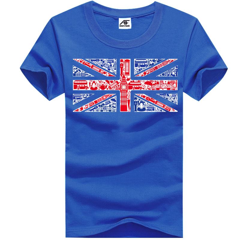 Union Jack Montaje Mural Bandera Top Hombres Niños Camiseta Camiseta Cuello Redondo Lote - Imagen 13 de 21