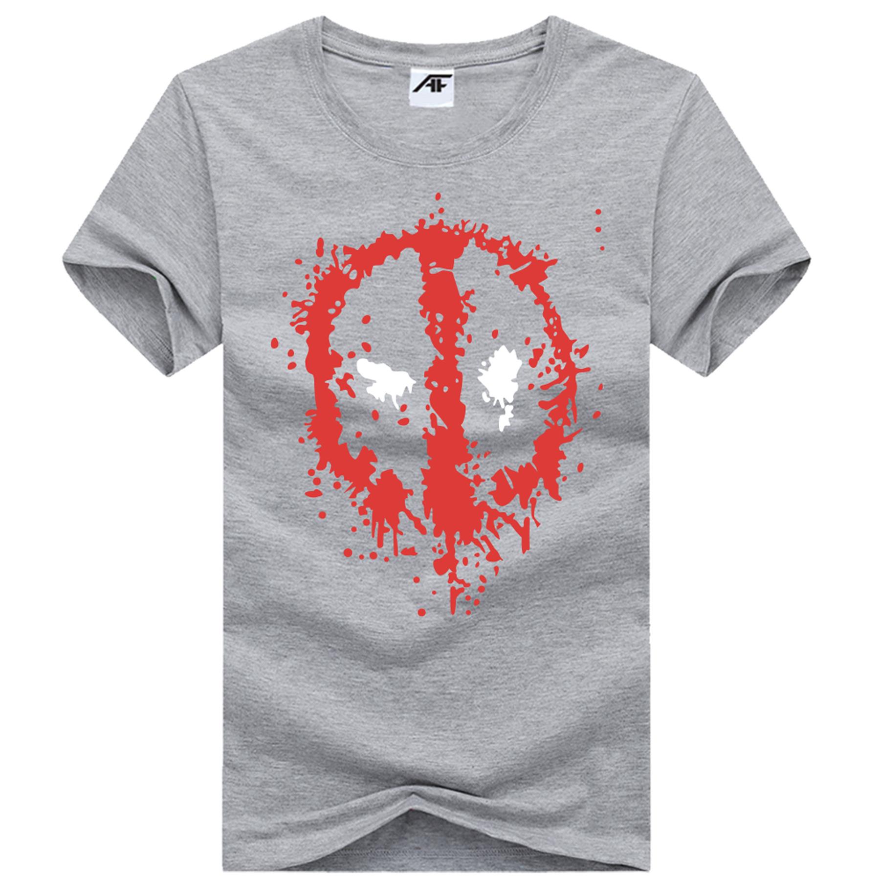 Marvel Deadpool bedrucktes Damen-T-Shirt Damen Mädchen Kurzarm Baumwolle Oberteil T-Shirts - Bild 10 von 11