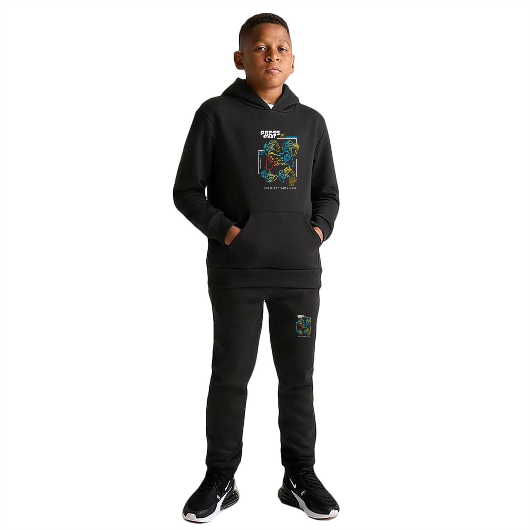 Men & Kids Game Tracksuits Sweatshirt & Sweatpants Set 2 Piece Casual Activewear - Picture 8 of 71