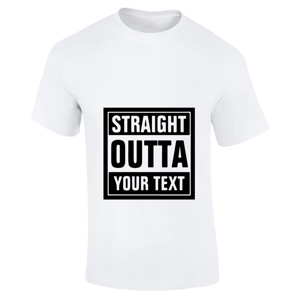 Straight Outta Your Text Mens Boys Top Casual Fitness T Shirt Sports Cotton Tee - Picture 4 of 18
