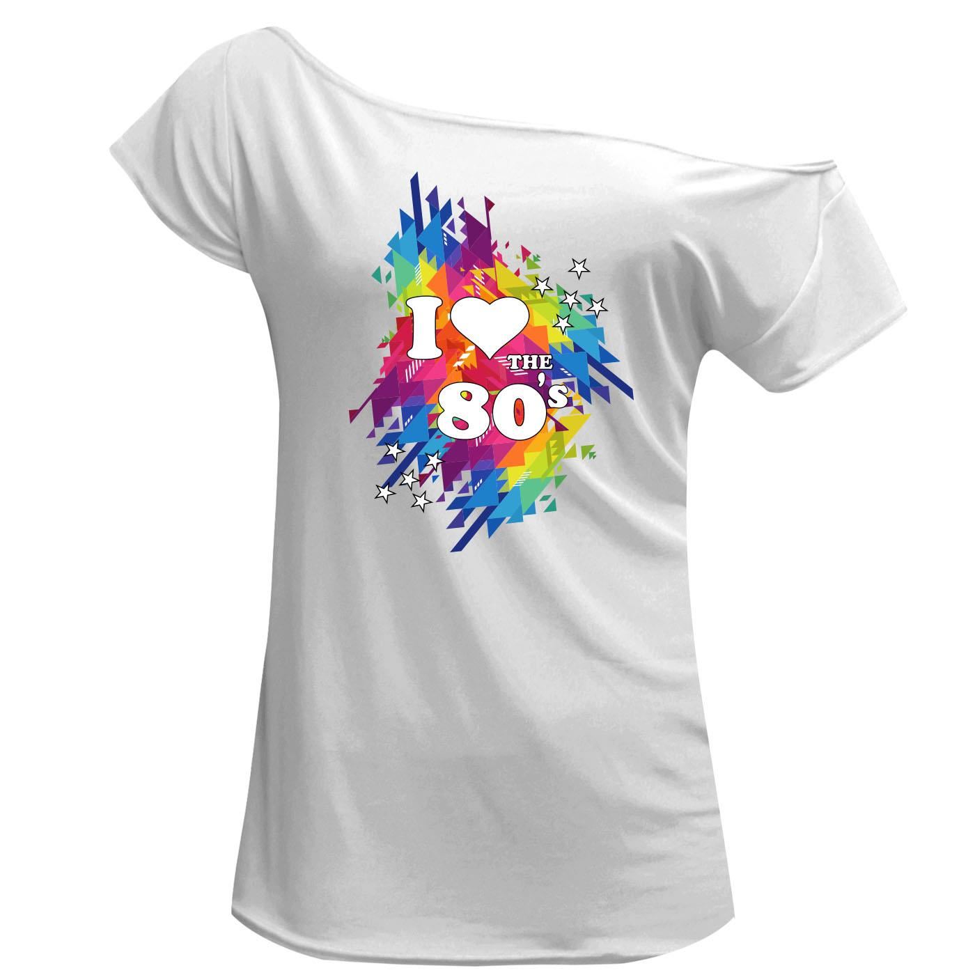 Womens I Love The 80s Classic Print T Shirt Hen Party Girls Top Cotton Tee 7857 Womens I Love The 80s Classic Print T Shirt Hen Party Girls Top Cotton Tee 7857