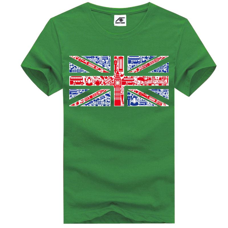 Union Jack Montaje Mural Bandera Top Hombres Niños Camiseta Camiseta Cuello Redondo Lote - Imagen 16 de 21