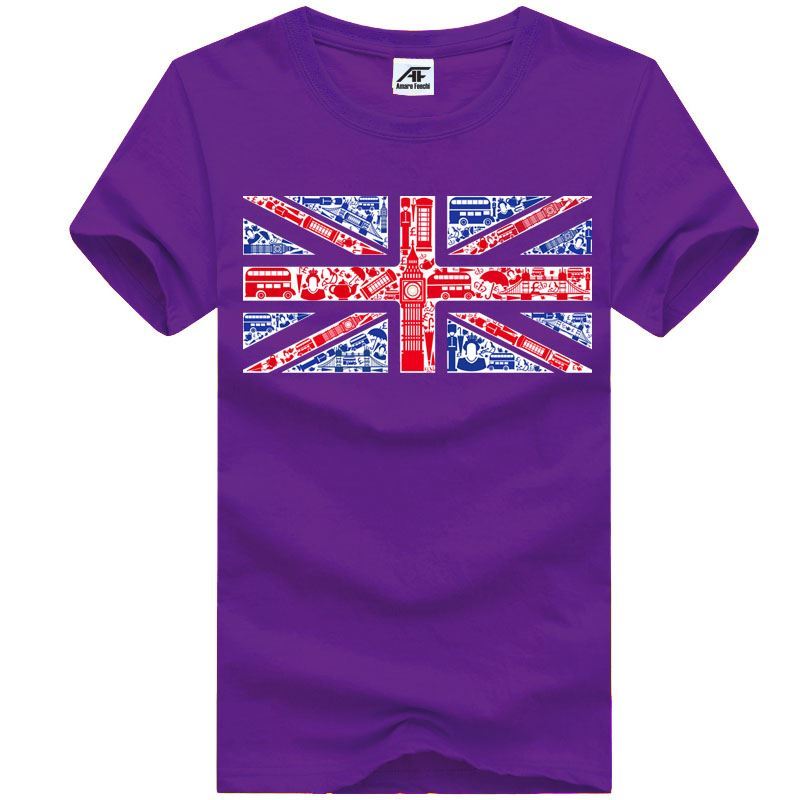 Union Jack Montaje Mural Bandera Top Hombres Niños Camiseta Camiseta Cuello Redondo Lote - Imagen 2 de 21