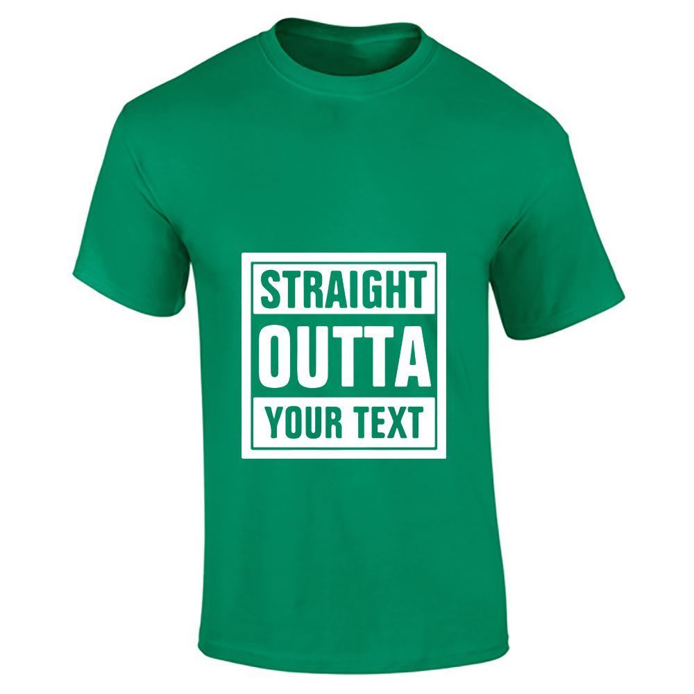 Straight Outta Your Text Mens Boys Top Casual Fitness T Shirt Sports Cotton Tee - Picture 9 of 18