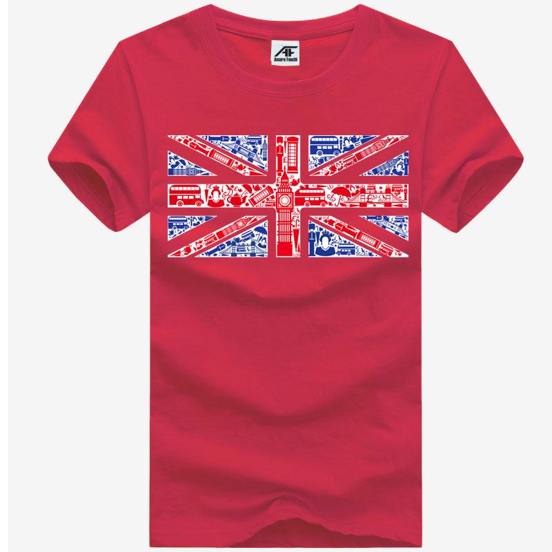 Union Jack Montaje Mural Bandera Top Hombres Niños Camiseta Camiseta Cuello Redondo Lote - Imagen 8 de 21