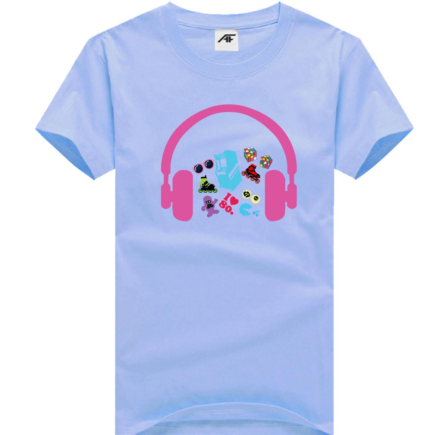 Music Headphones T-Shirt for Men & Kids Graphic Tee Matching Family Style - Picture 6 of 17